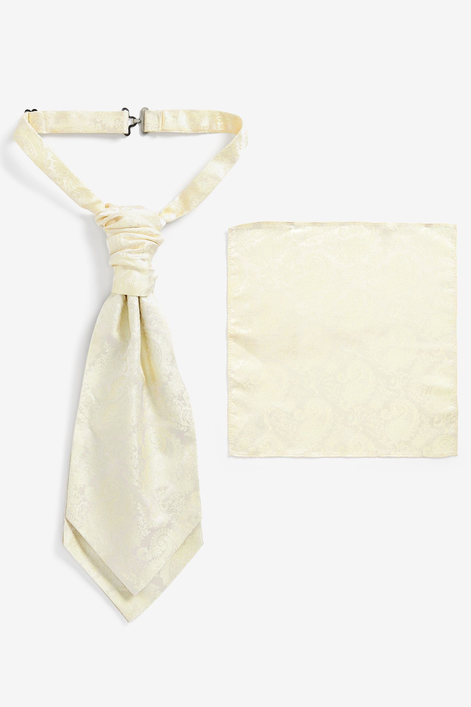 Next Krawatte Krawattenschal und quadratisches Einstecktuch (2-St)