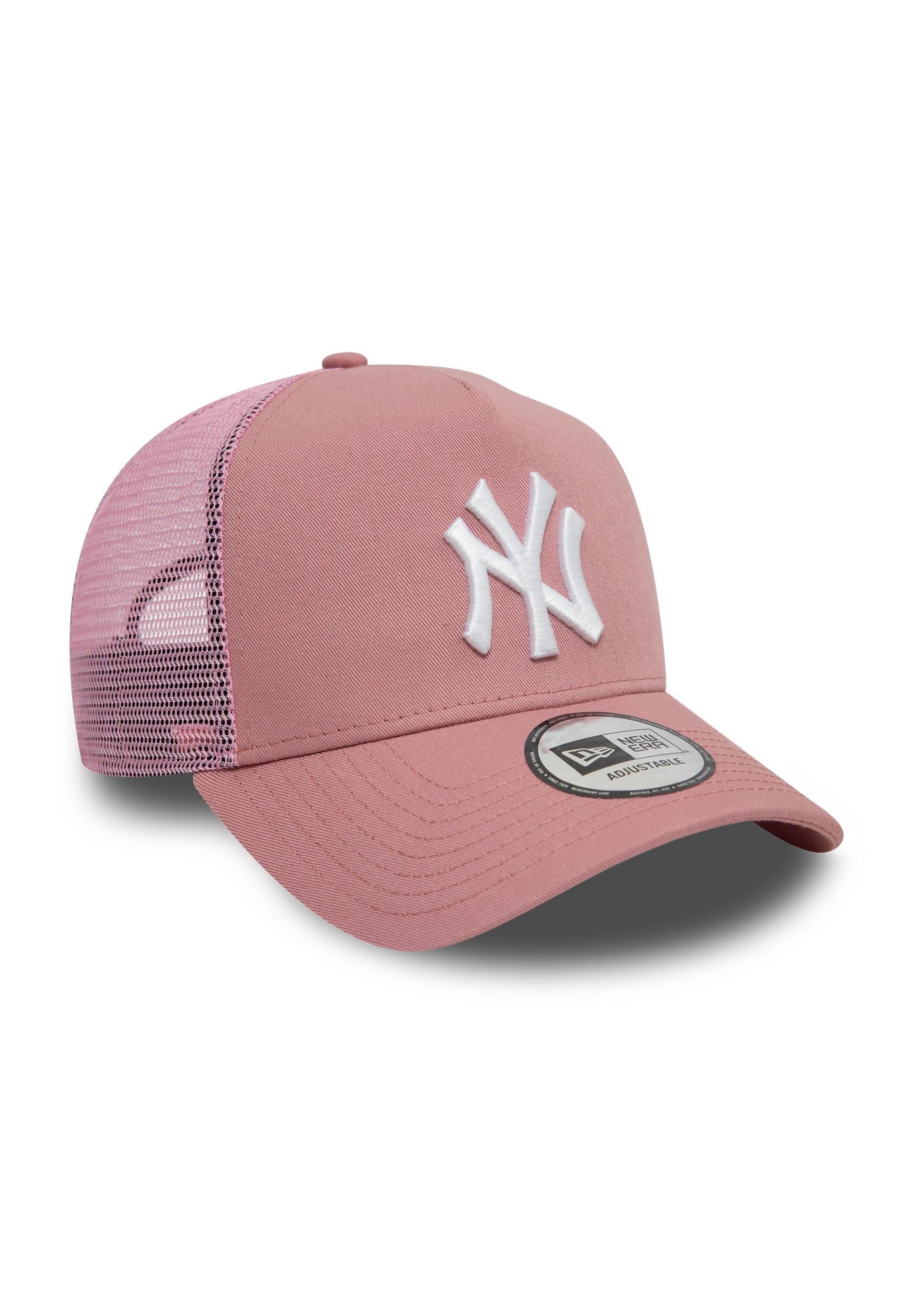 New Era Baseball Cap New York Yankees MLB League Essential Rosa Verstellbare A-Frame Trucke (1-St)