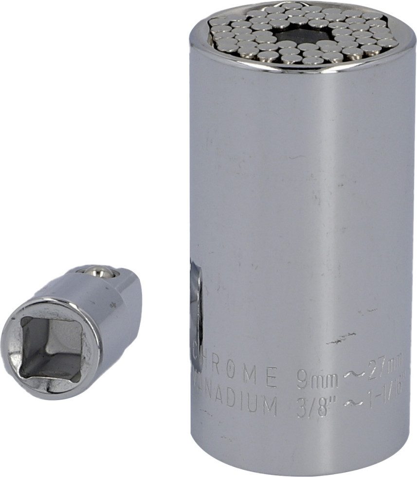 Cartrend Drehmomentschlüssel Cartrend Universal Stecknuss 9-27 mm mit Adapter