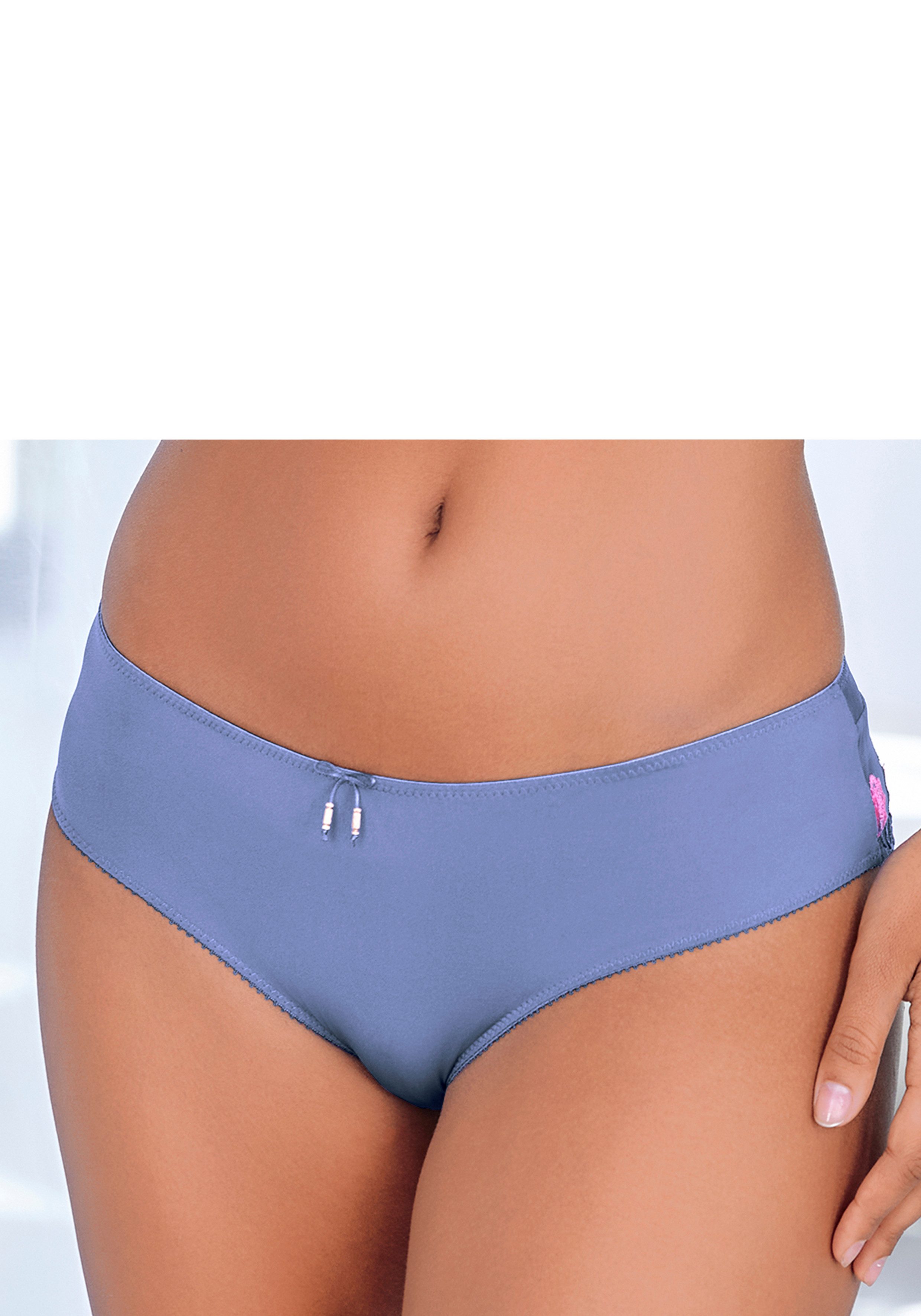 LASCANA Tanga Maria mit blumiger Stickereispitze