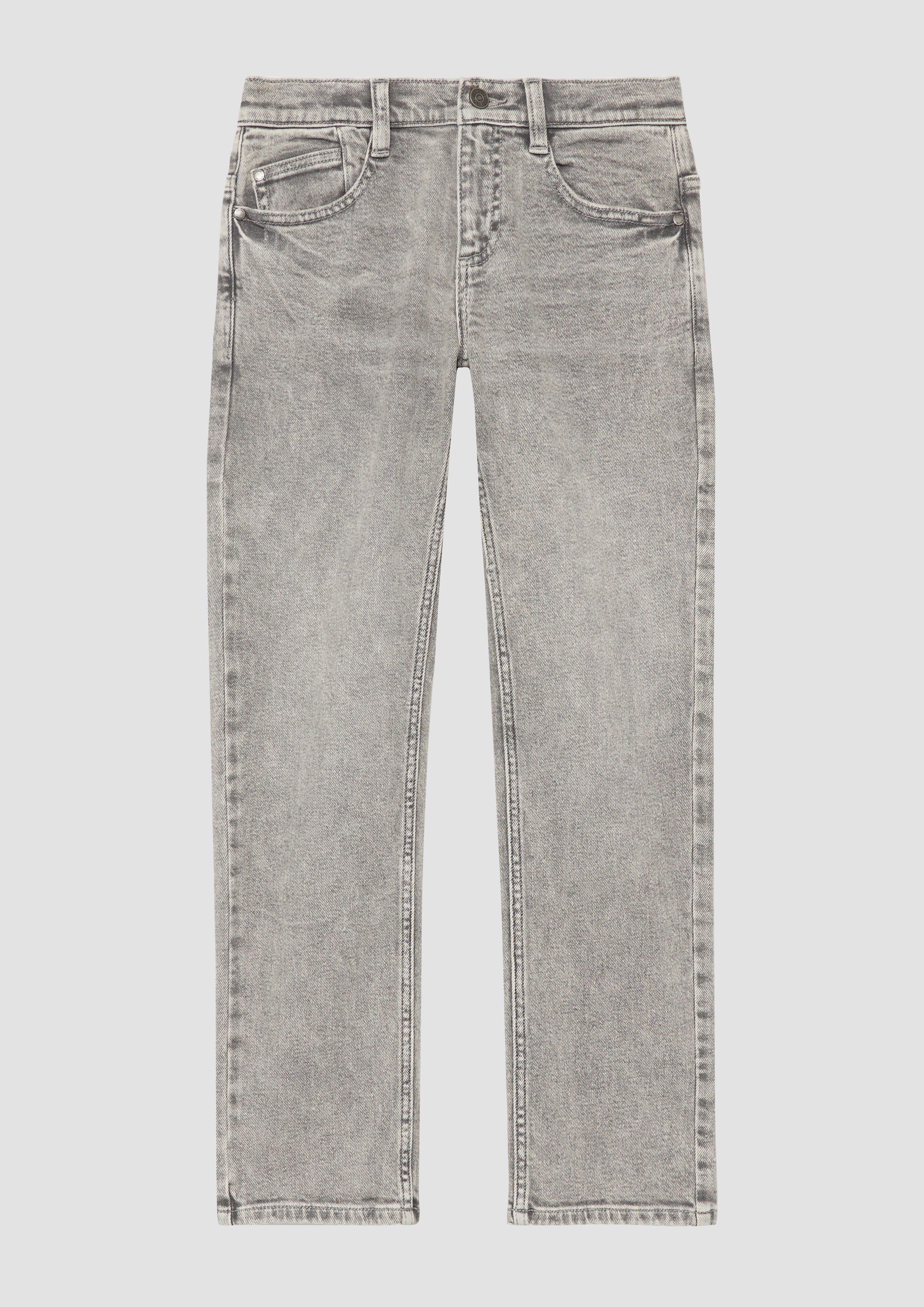 5-Pocket-Jeans Jeans Pete / Mid Rise / Straight Leg / verstellbarer Bund / Waschung