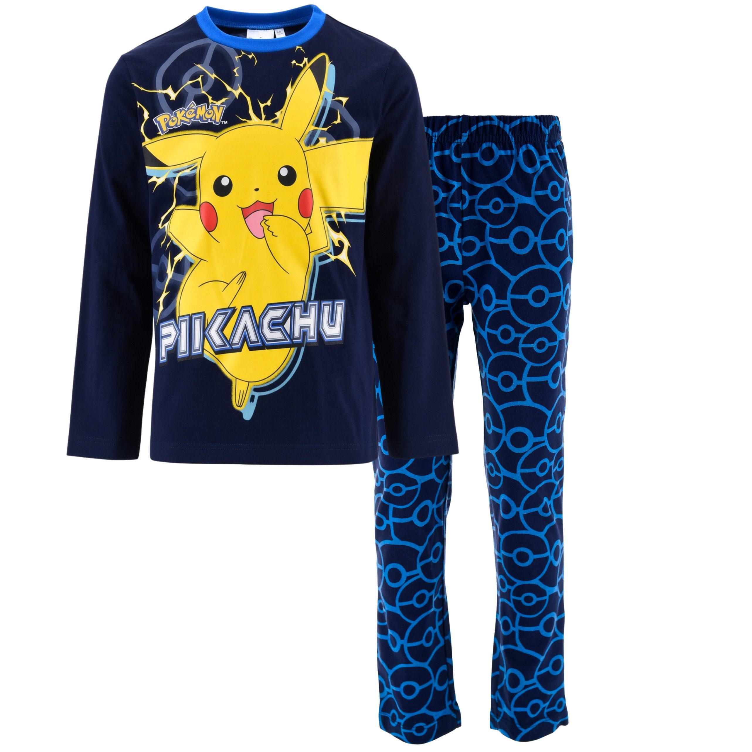 POKÉMON Schlafanzug Pokemon Jungen Schlafanzug Pyjama Langarm (Pokemon)
