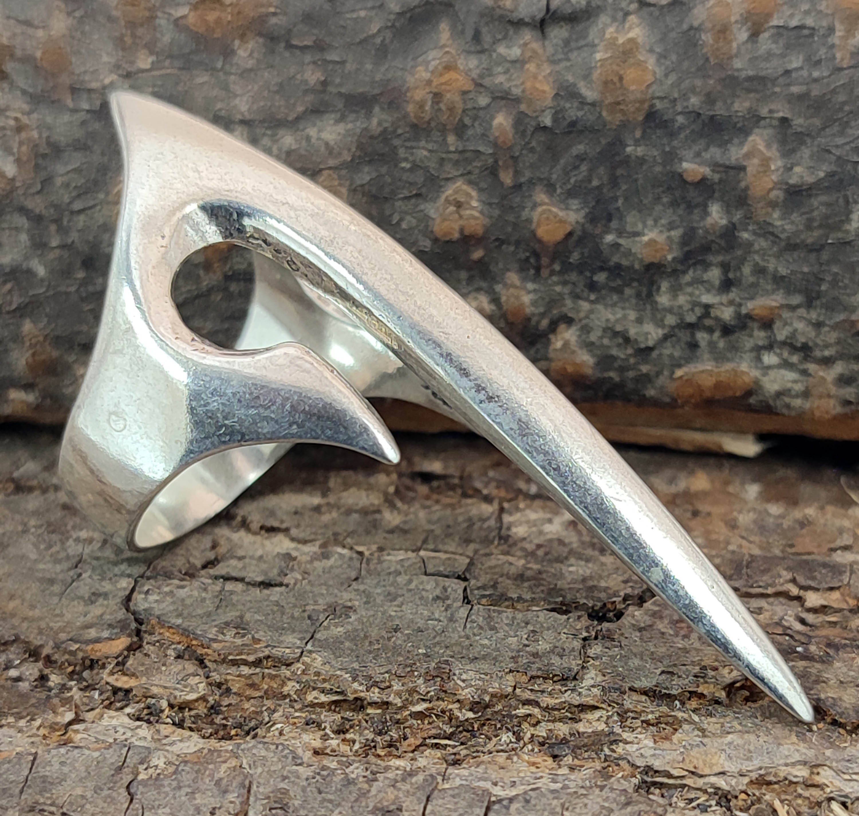 Kiss of Spitze, Gr. Ring langer - Leather (kr15) 54-72 Silber Silberring mit