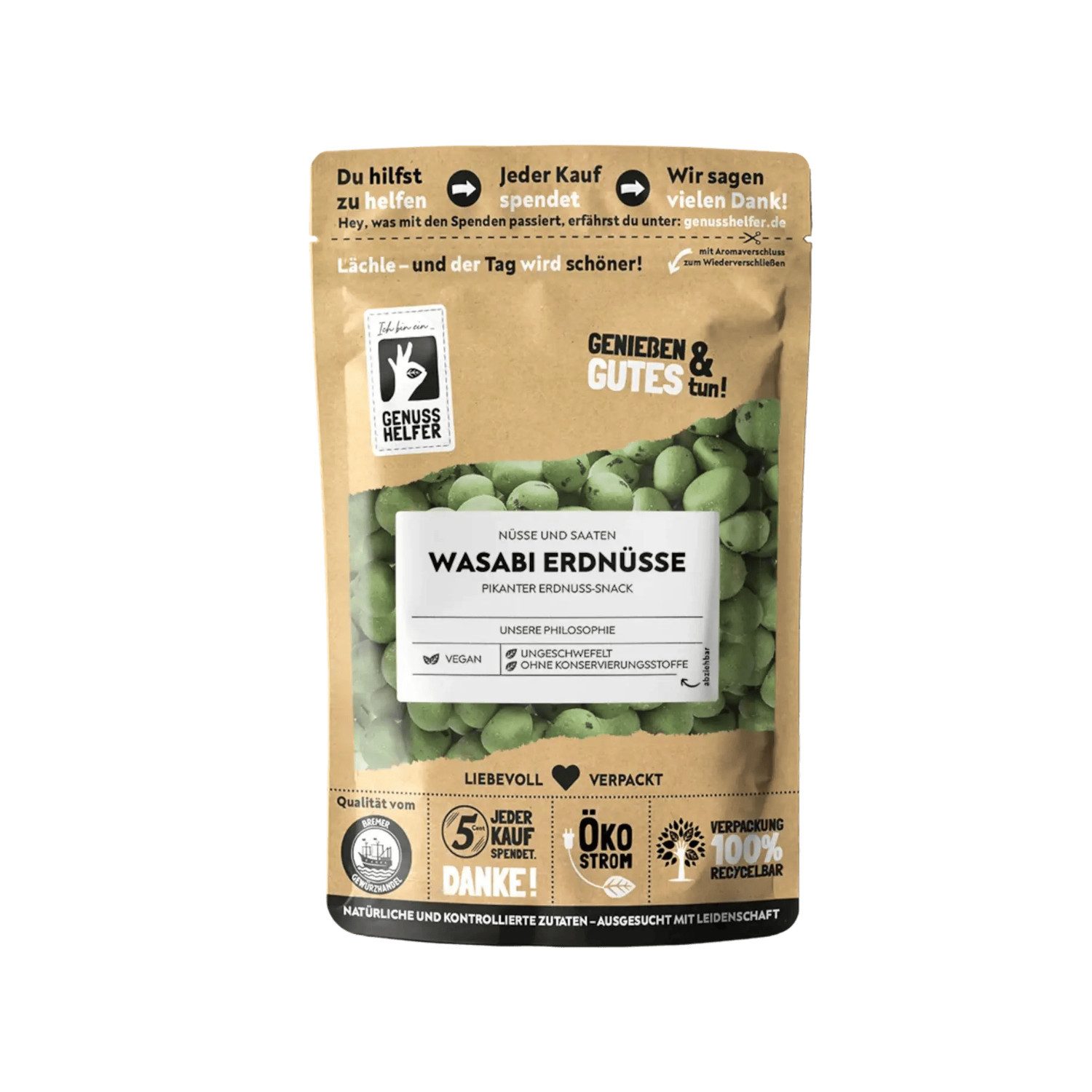 Bremer Gewürzhandel Nüsse Erdnüsse Wasabi, 150 g