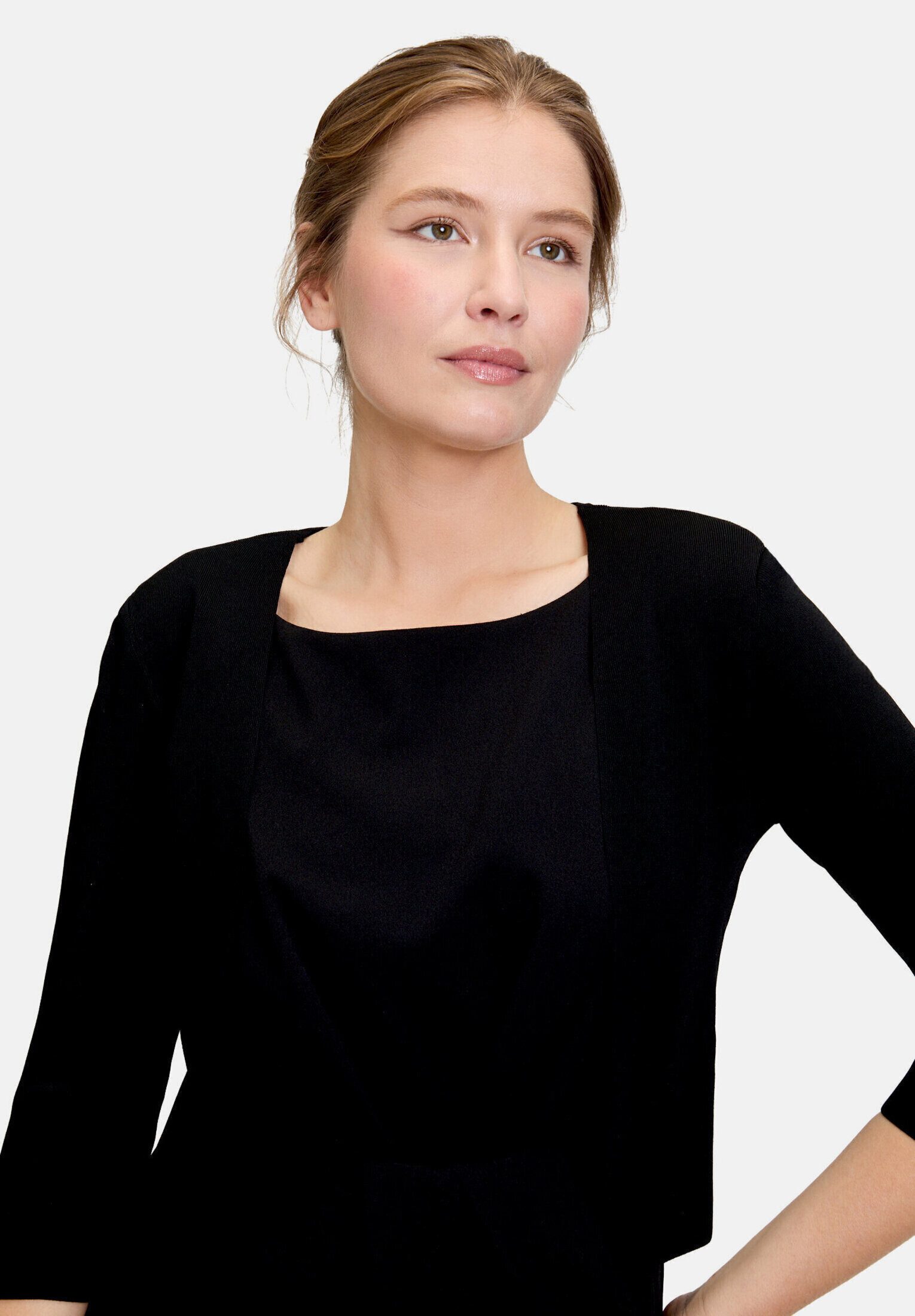 Vera Mont Strickjacke Damen langarm (1-tlg) Ärmelschlitz – Bild 4 von 5