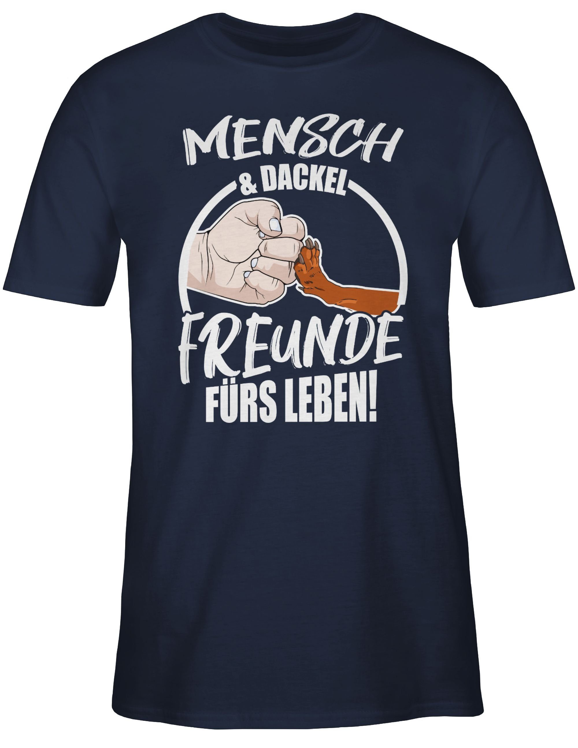 Shirtracer T-Shirt Mensch & Dackel Freunde fürs Leben Geschenk für Hundebes günstig online kaufen