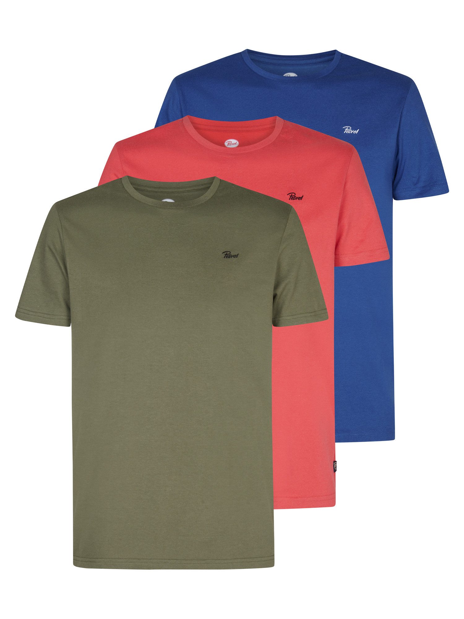 Petrol Industries T-Shirt 3-er Pack T-Shirt günstig online kaufen