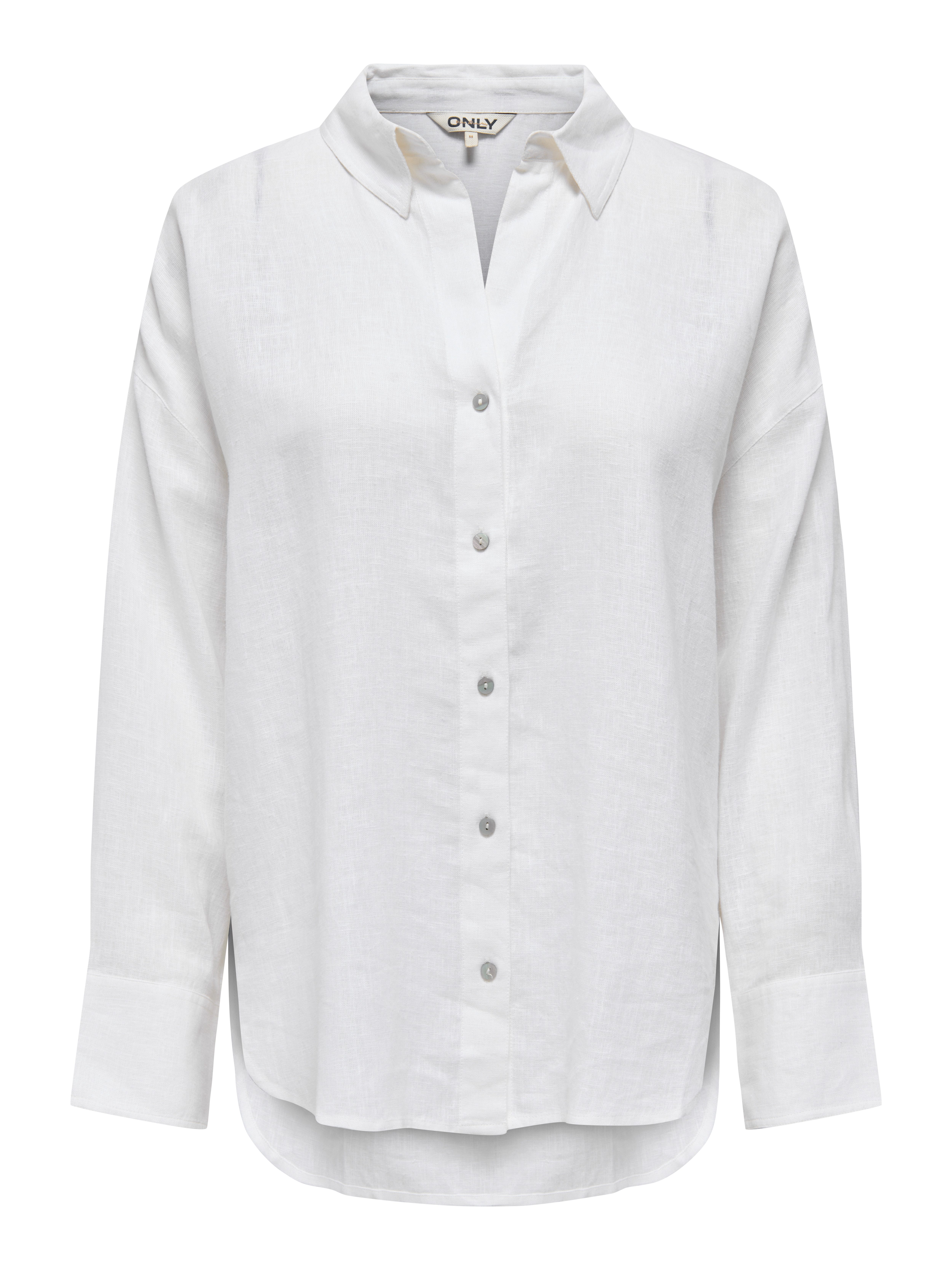 Hemdbluse ONLBRUXELLES V- LS LIN BL SHIRT PNT NOOS