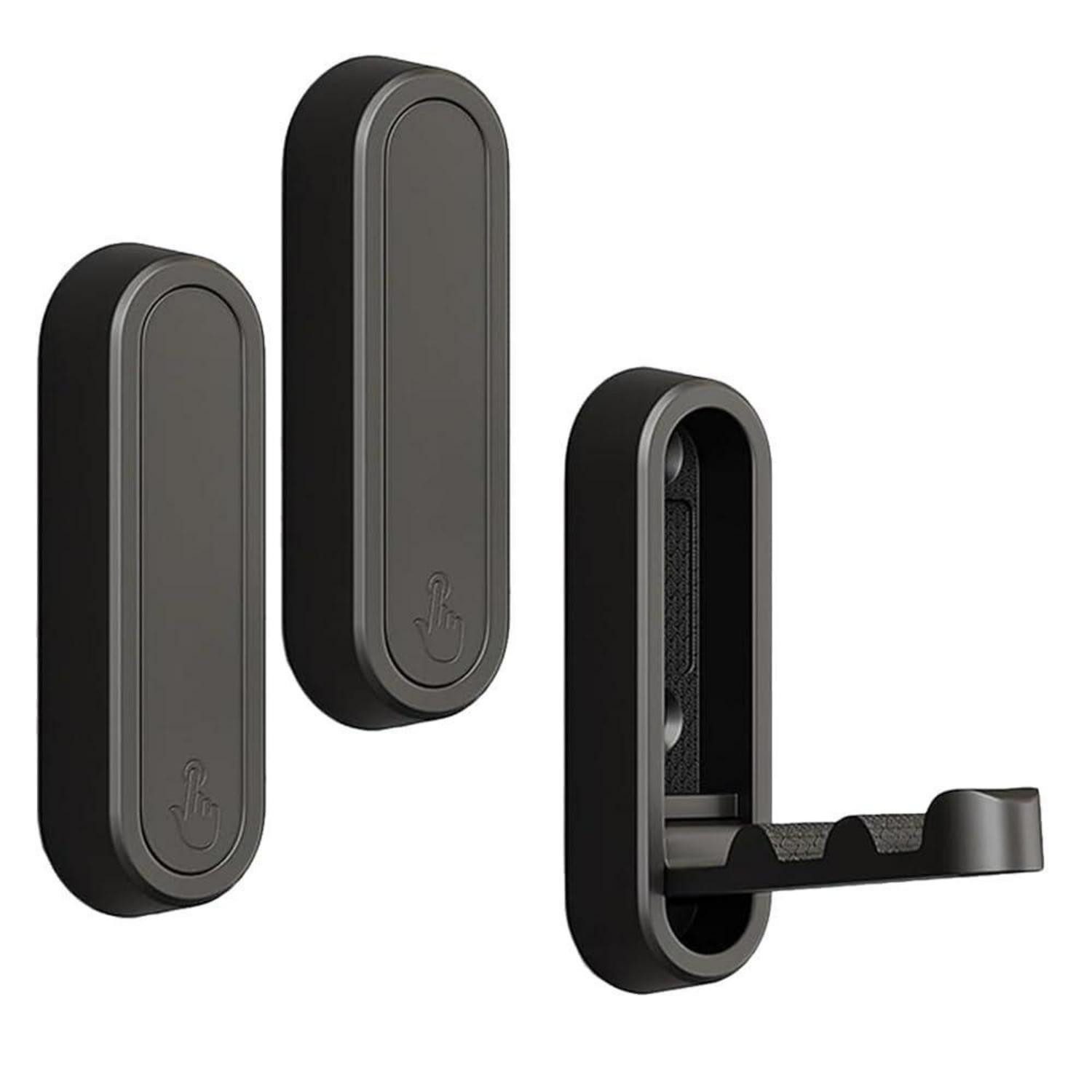 LuxusKollektion Klapphaken Klappbare Wandhaken Metall Schwarz 2St