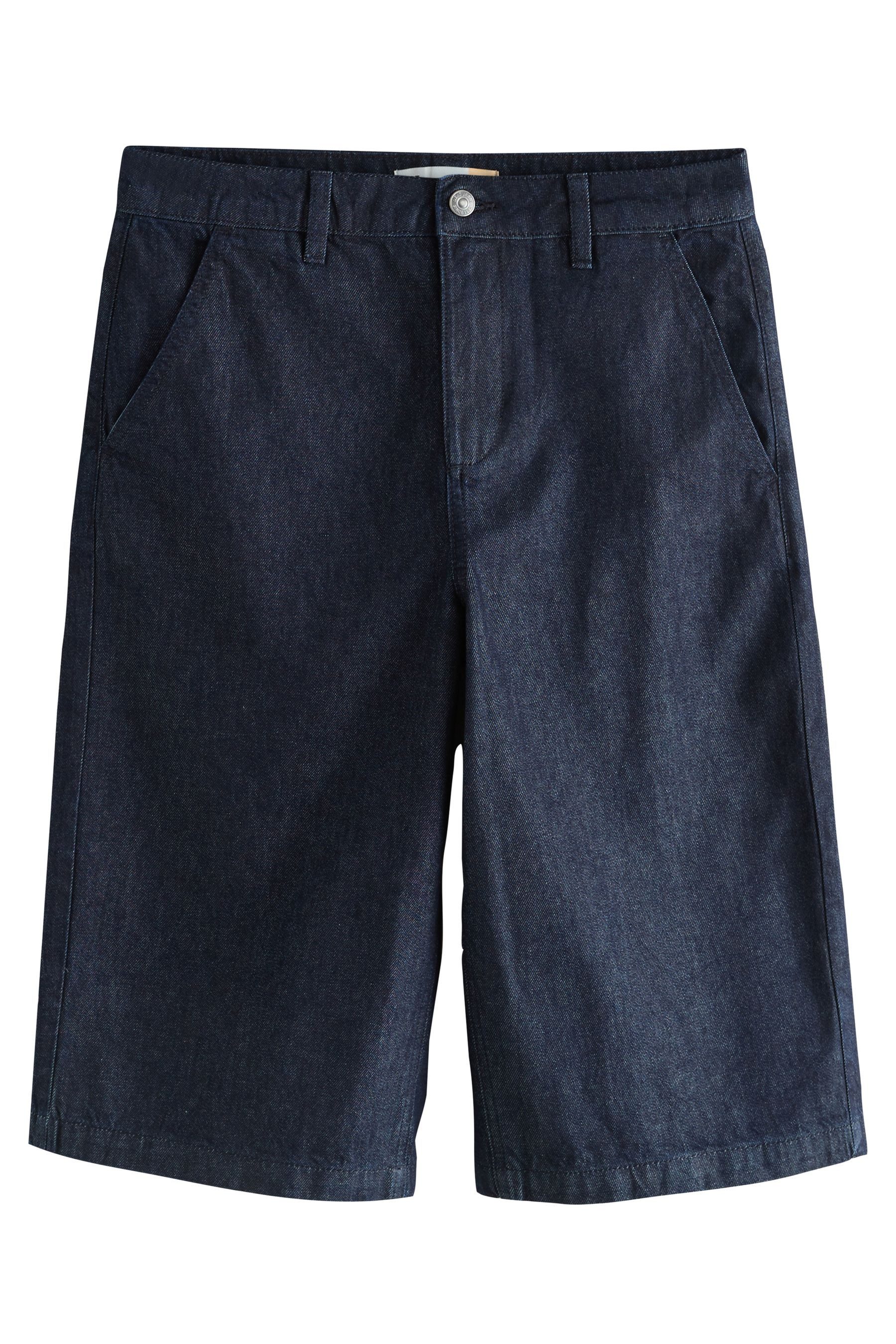 Next Jeansshorts Denim-Jort-Shorts mit Bundfalten (1-tlg)