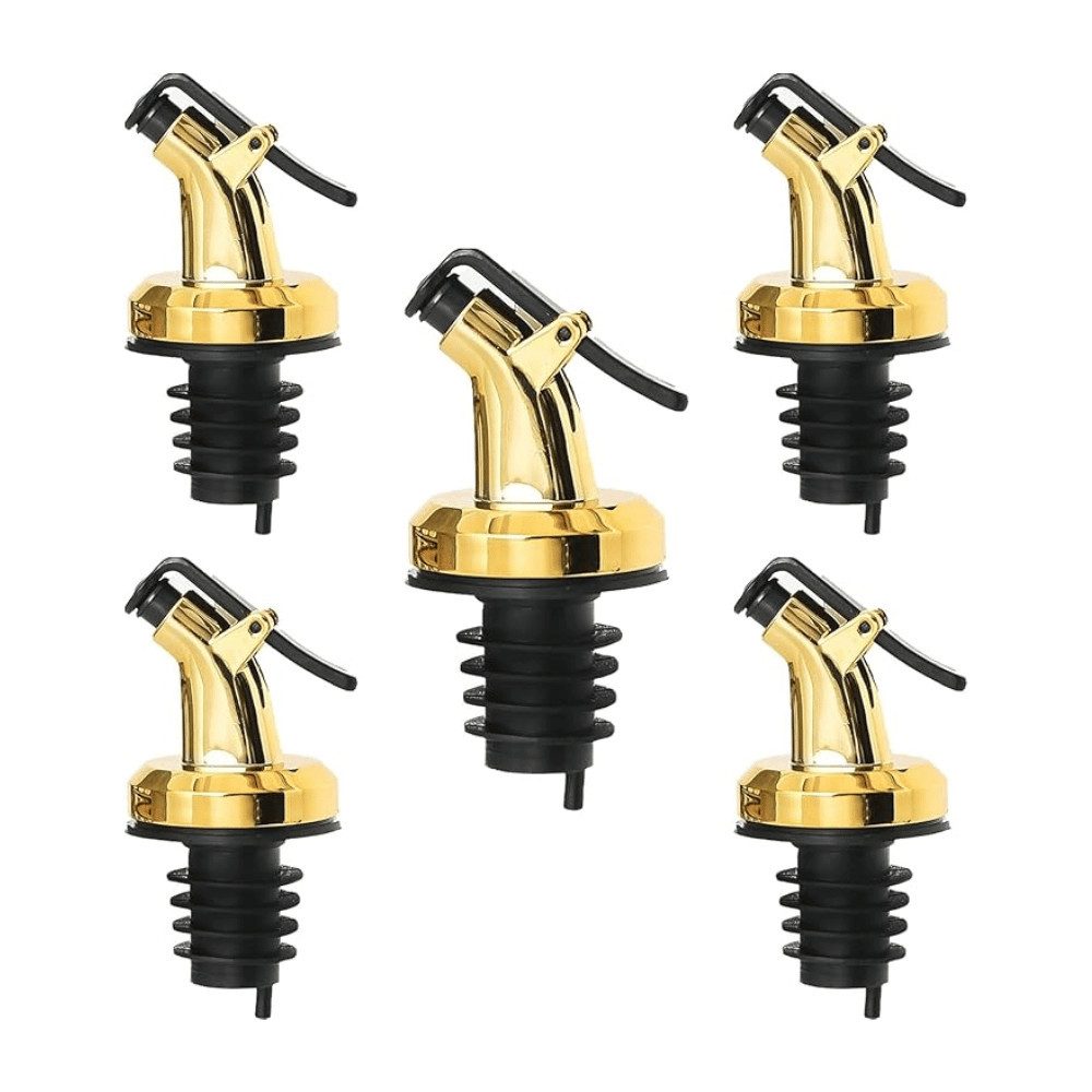 Layba Flaschenausgießer Essig und Öl Выливная für Flaschen mit Verschlusskappe, Set, 5-St., 5 Flaschen Выливная