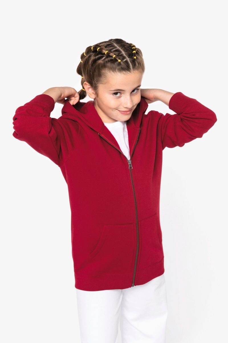Native Spirit Kapuzensweatjacke Umweltfreundliches Kinder-Hoodie mit Reißverschluss