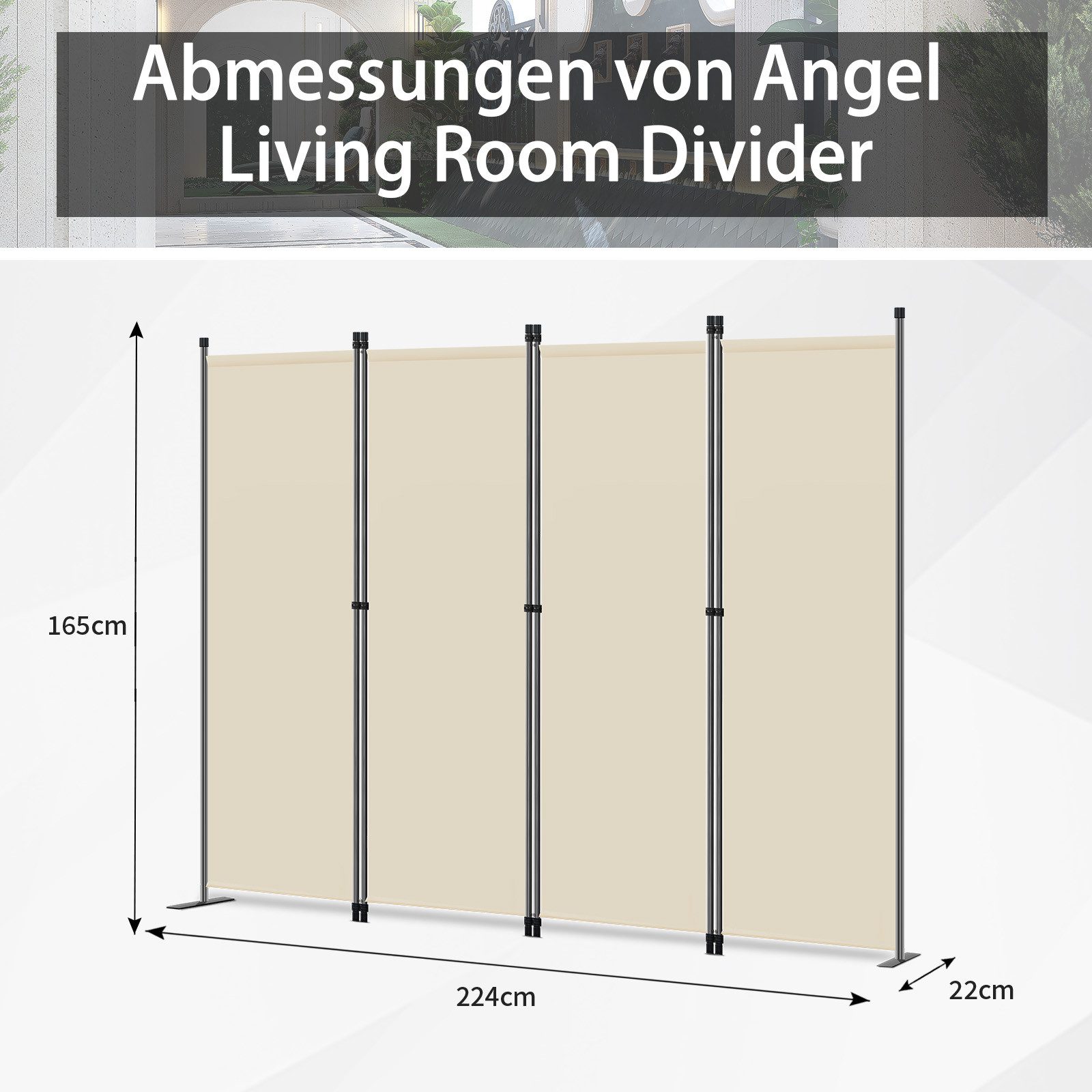 Angel Living Paravent Faltbarer Sichtschutz und günstig online kaufen