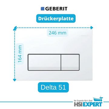 GEBERIT Vorwandelement WC Geberit Vorwandelement Villeroy und Boch WC Subway, Spar-Set