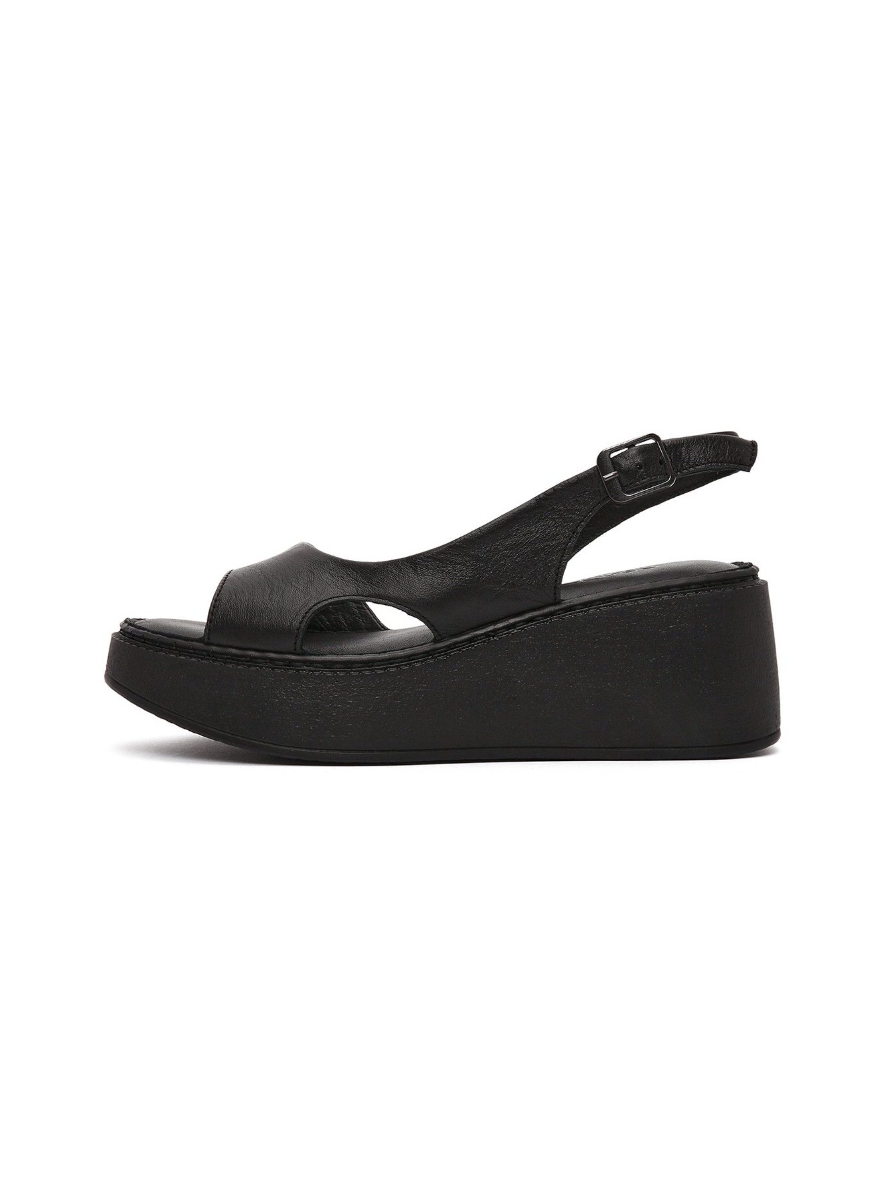 Derimod Leder-Plateausandalen Sandale