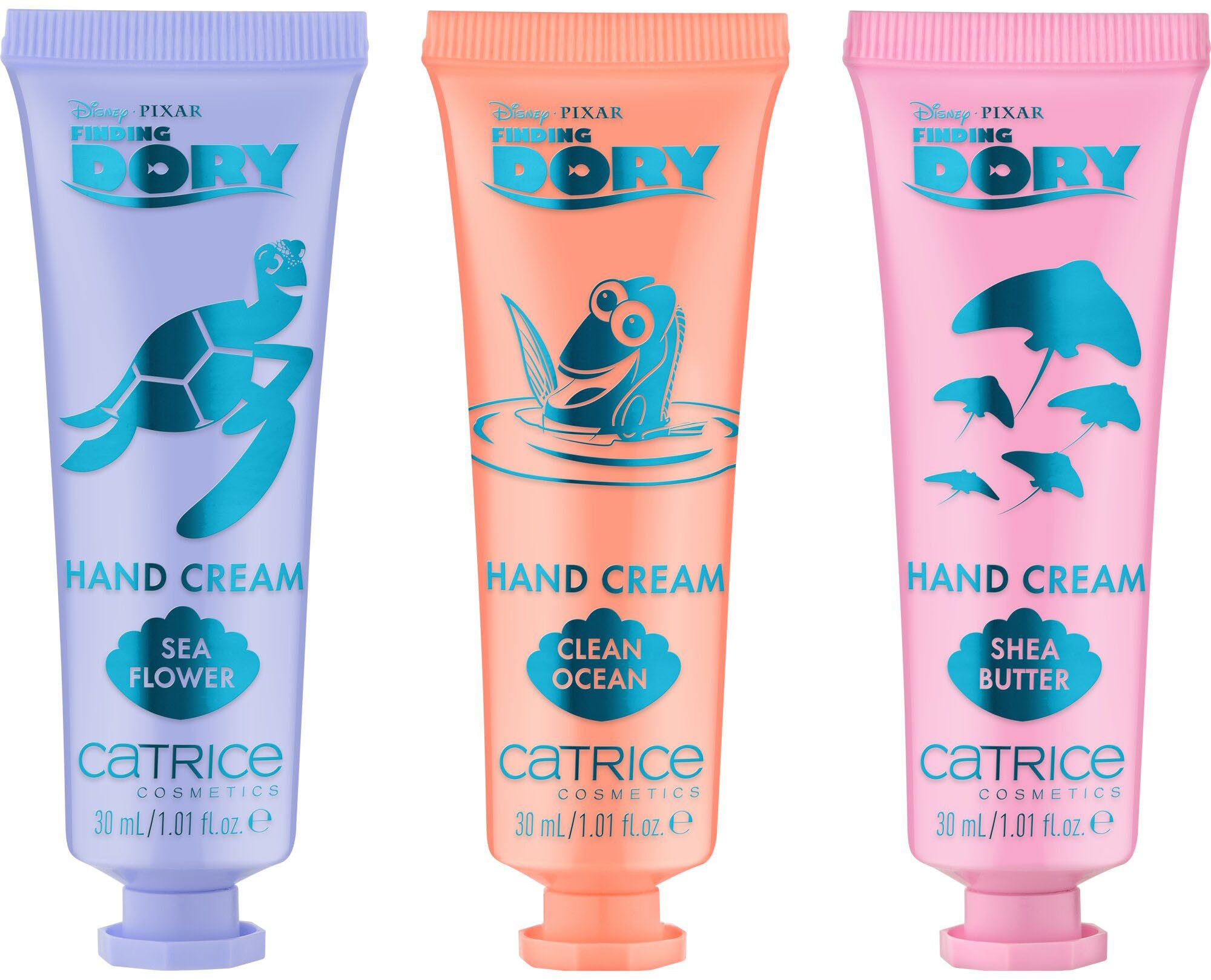 Catrice Gesichtspflege-Set Disney Pixar Finding Dory Hand Cream Set Set, 3-tlg., mit sanften Düften