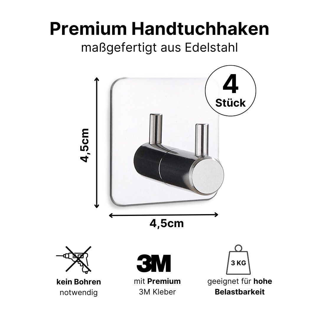 LIVINA HOME Handtuchhaken Haken selbstklebend Bad und Küche, Handtuchhalter günstig online kaufen