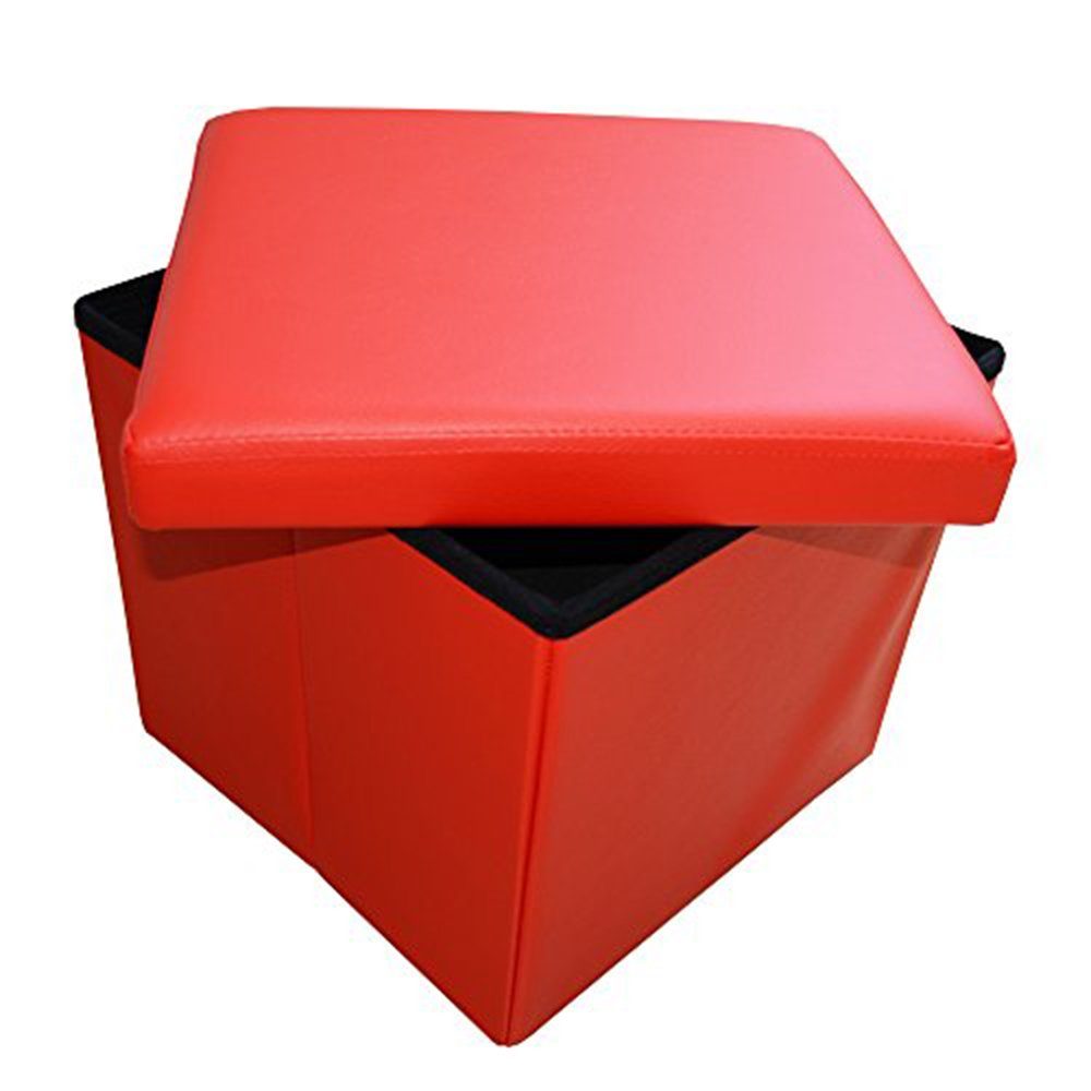 Natsen Sitzhocker mit Stauraum faltbare Sitzwürfel (Sitztruhe aus Kunstlede günstig online kaufen