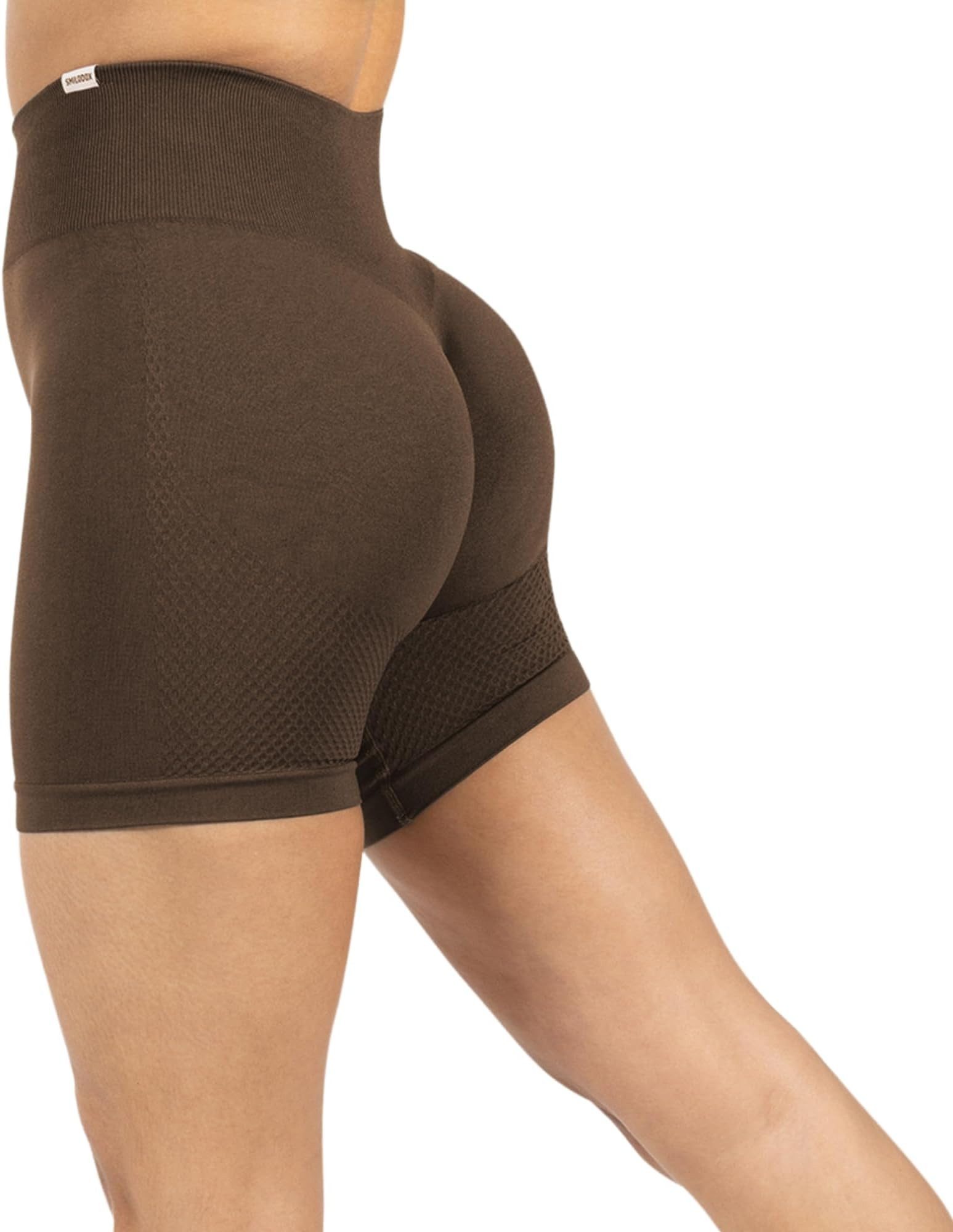 Smilodox Шорты Amaze Scrunch, Blickdichte Radlerhose mit Unsichtbarer Scrunch-Effekt High Waist Squatproof Scrunch Шорты-Leggings Seamless Sport Fitness