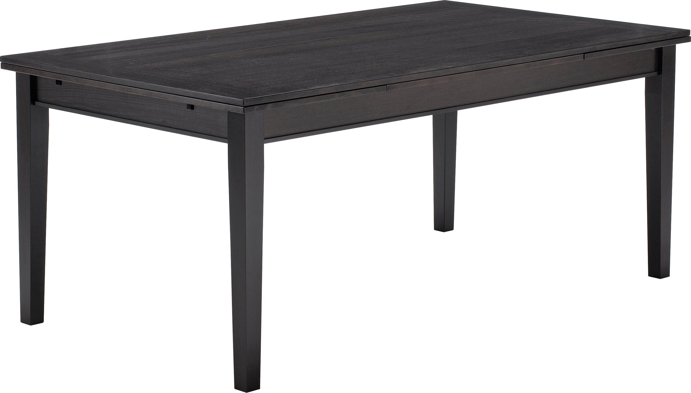 Hammel Furniture Esstisch Basic by Hammel Sami, 180(280)x100 cm, Tischplatte in Furnier und Gestell in Massivholz Wenge