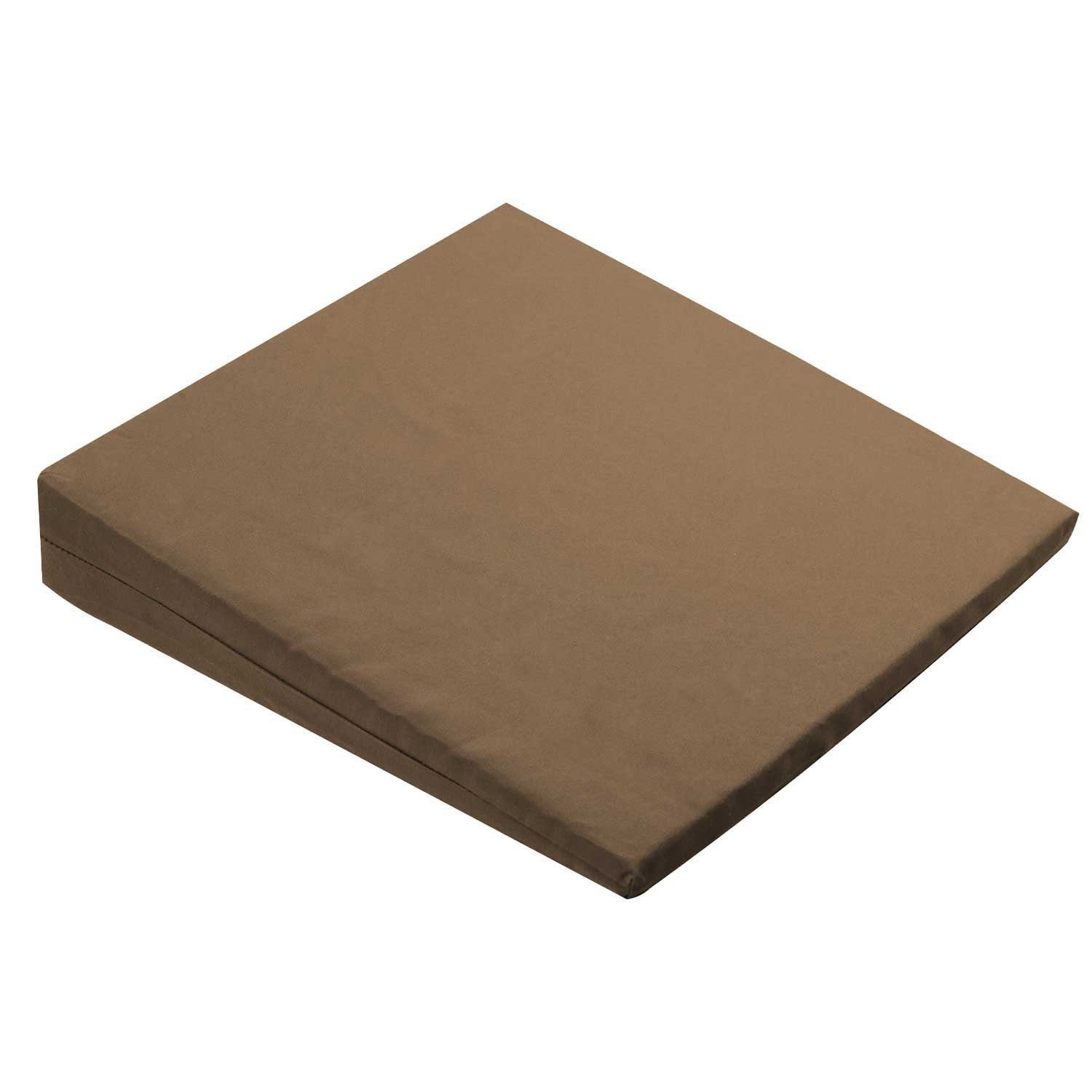Sundo Homecare GmbH Keilkissen Sundo Keilkissen braun 37x37x7/2 cm mit waschbarem Bezug, Einzelartikel, 1-tlg., 1 Artikel, keilförmig, zur Unterstützung einer aufrechten Sitzhaltung