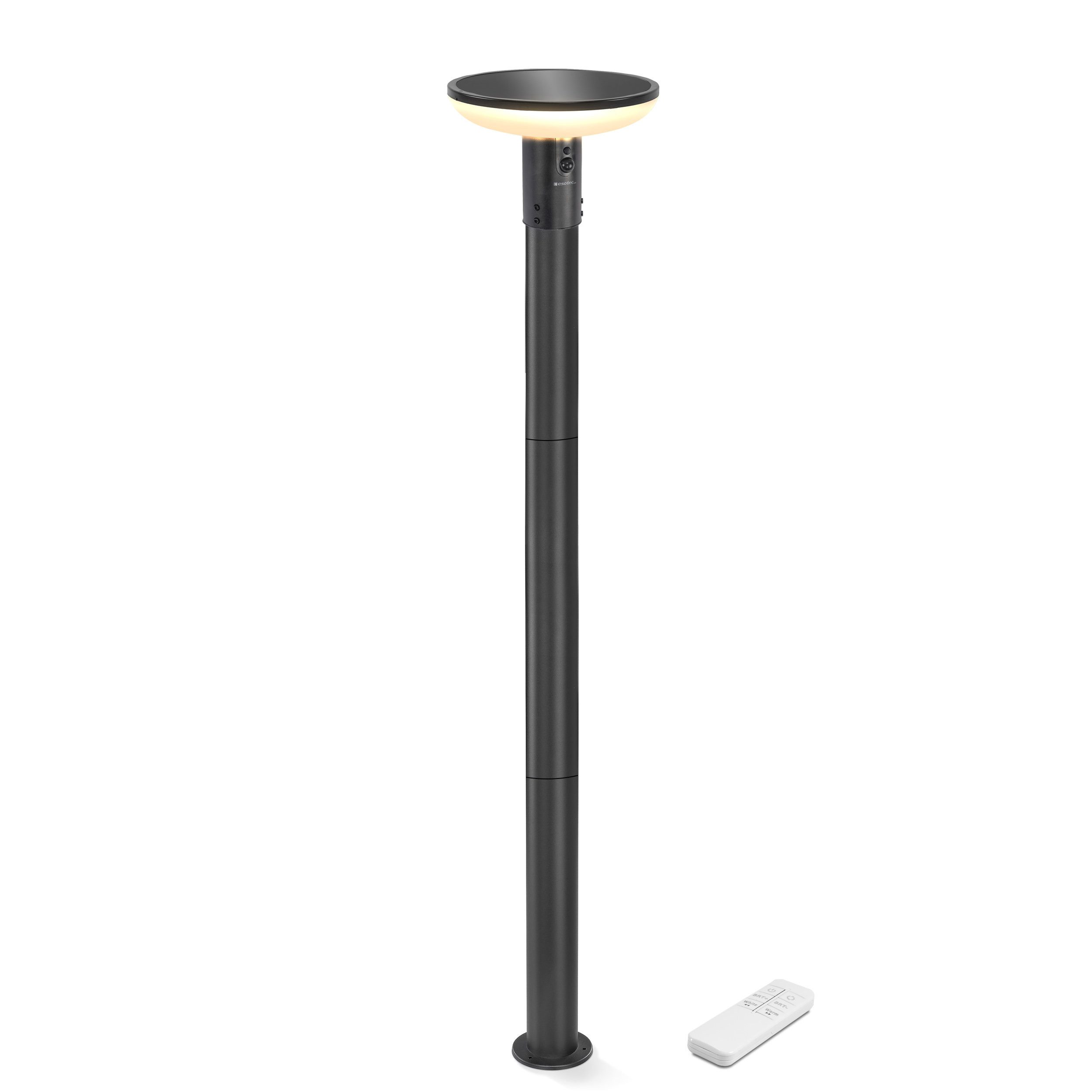 esotec LED Gartenleuchte ALU Solar PIR-Standleuchte günstig online kaufen