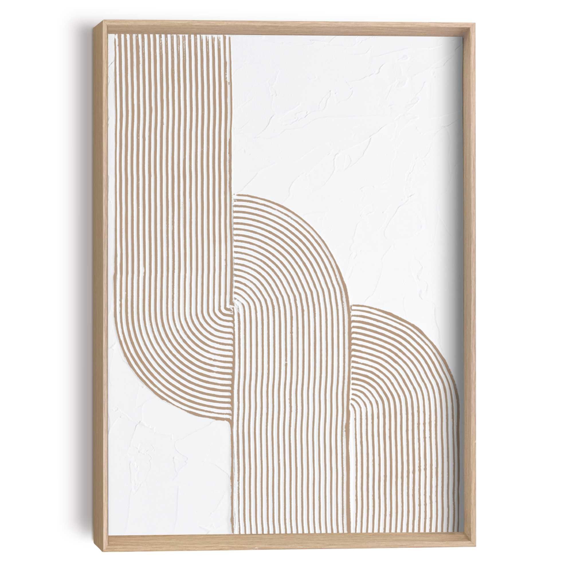 Reinders! Wandbild Schleife, Wohnzimmer - Beige - MDF - Abstrakt - 30x40 cm