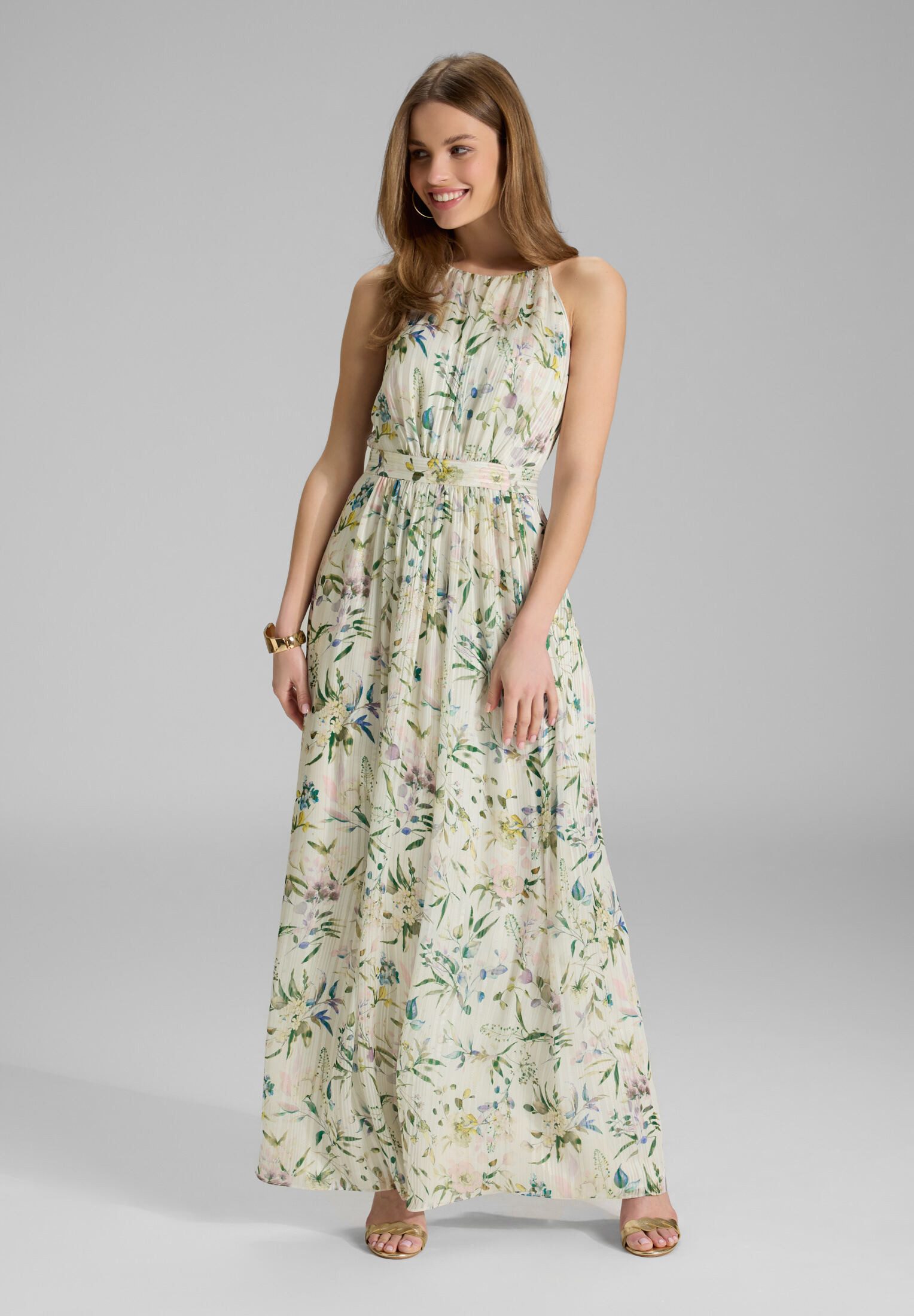 SWING Abendkleid Taillierter Schnitt mit fließendem Rockteil