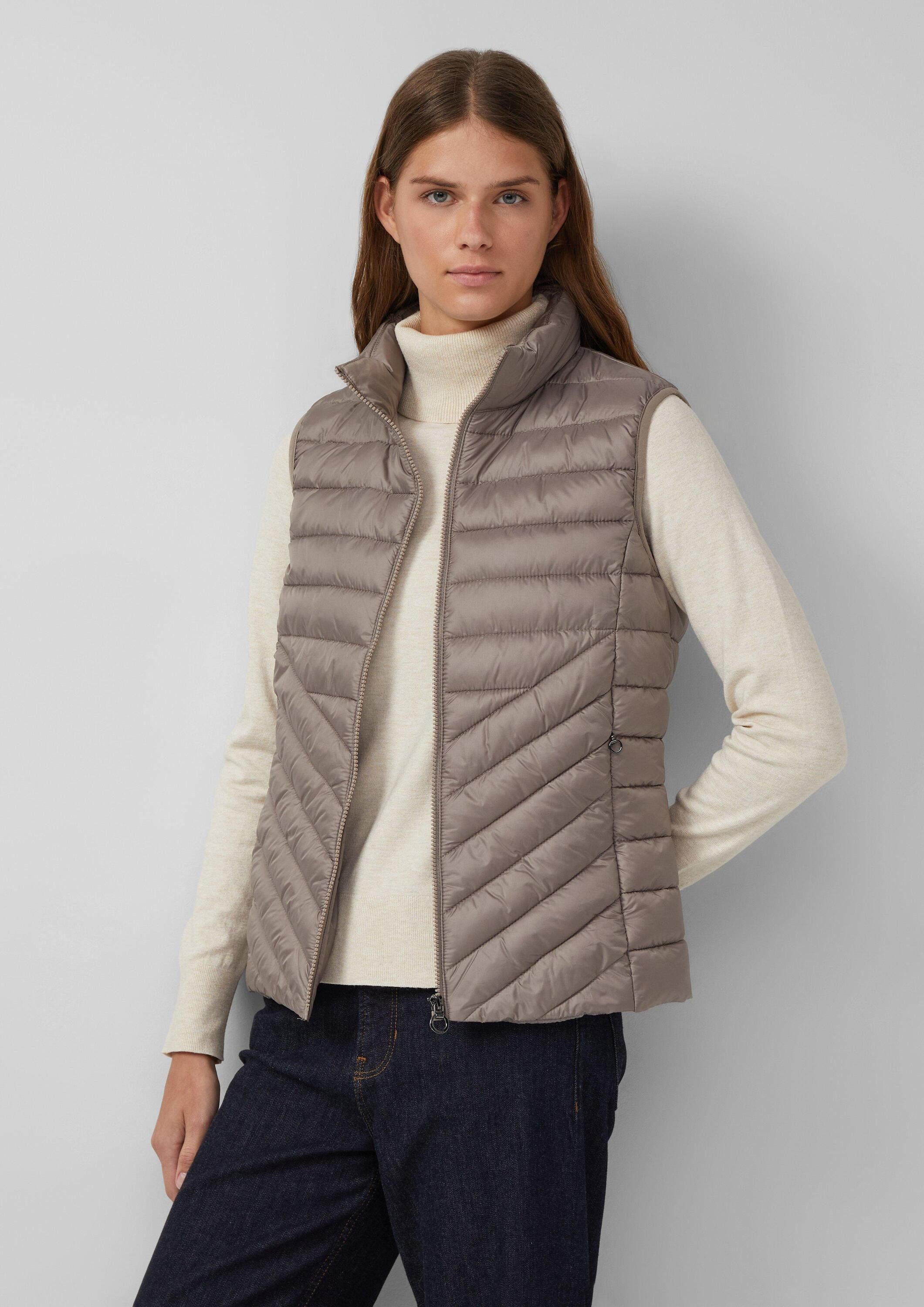 s.Oliver Outdoorjacke Outdoor-Weste Packbare leichte Steppweste mit Stehkra günstig online kaufen