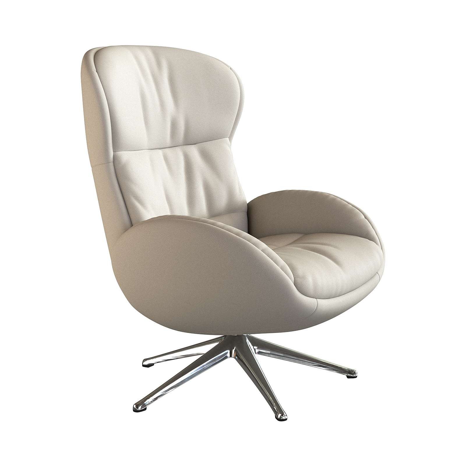 FLEXLUX Relaxsessel Haze, hervorragender Komfort, Alu Fuß, organisches Design, ergonomisch (Fernsehsessel), Rückenteilverstellung, drehbar, Fuß Alu