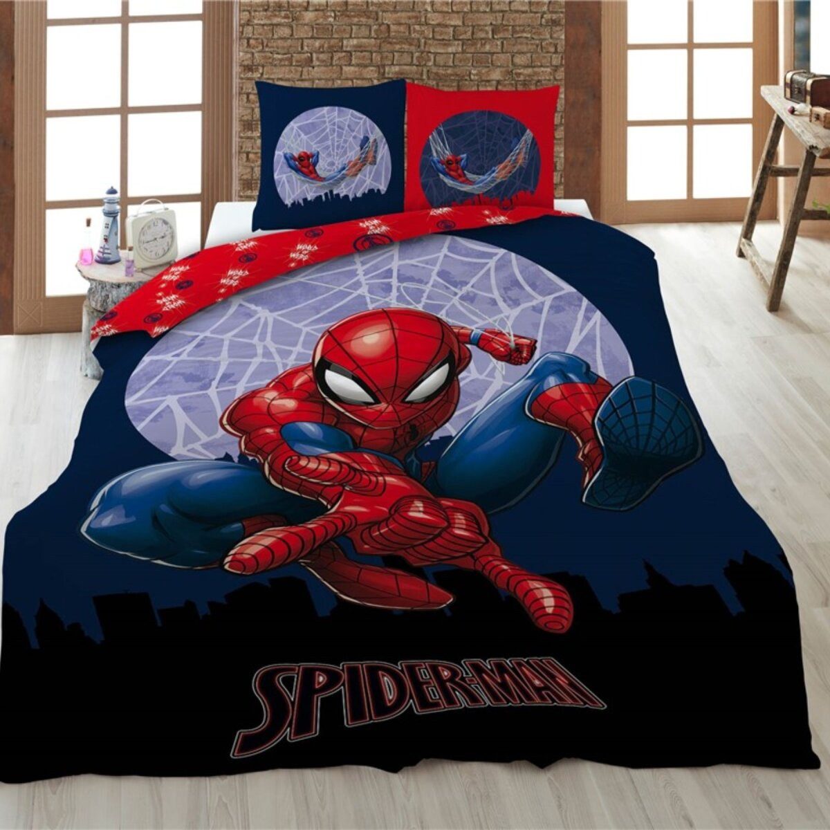 Spiderman Kinderbettwäsche Spiderman Bettwäsche Kinder – Marvel Bettbezug 1 günstig online kaufen