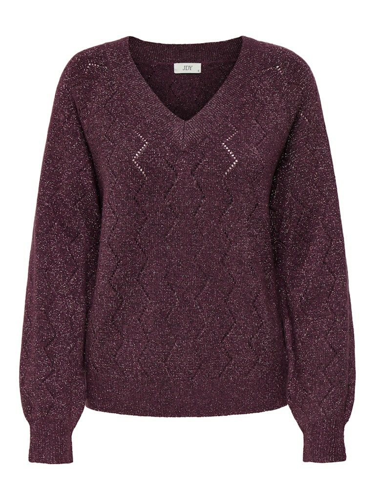 JDY V-Ausschnitt-Pullover V-Kragen Pullover für Damen (1-tlg)