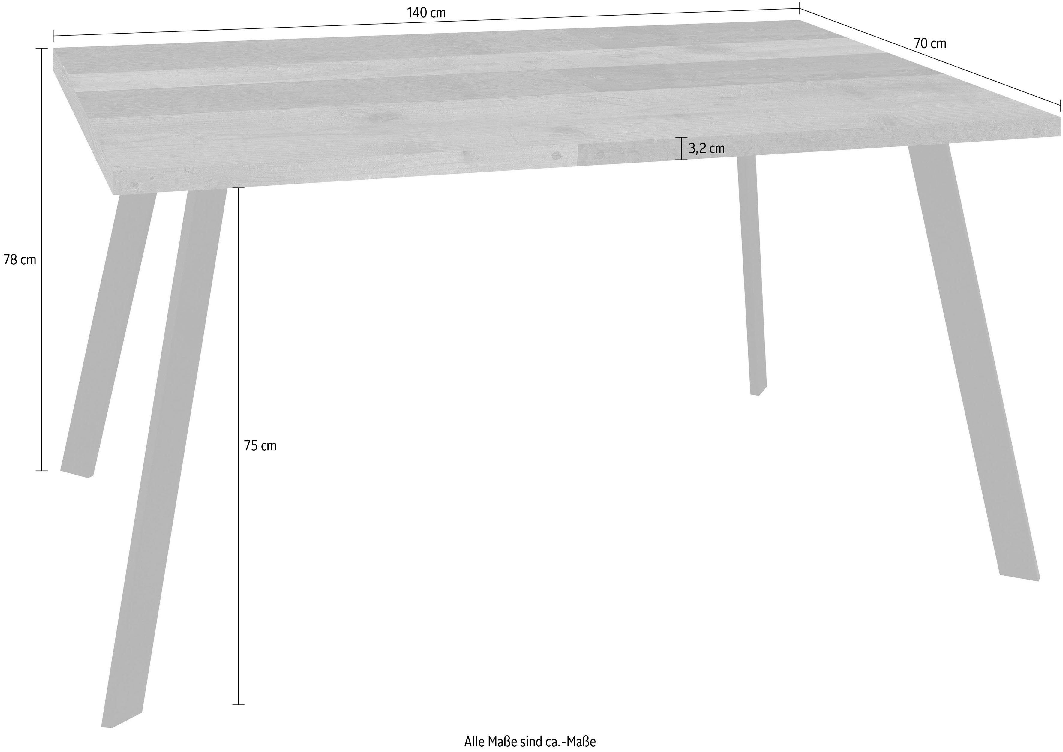 Mäusbacher Schreibtisch Big System matt/texas Breite oak 140 schwarz texas oak | cm | schwarz Office