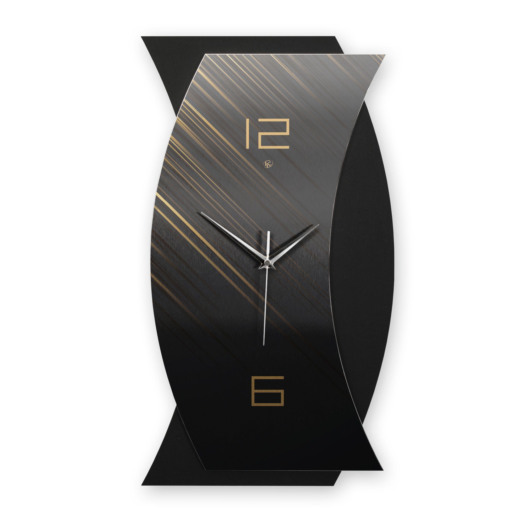 Wanduhr 3D Designer-WANDUHR Light & Dark