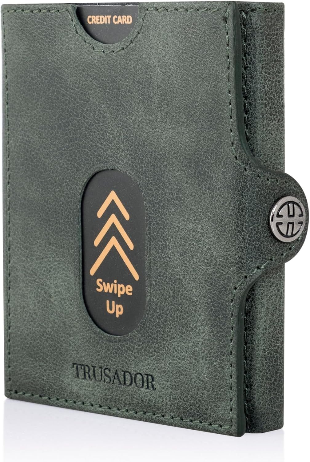 Mini Geldbörse 'Valencia' - Unisex Slim Wallet - kleiner Leder-Geldbeutel - Münzfach