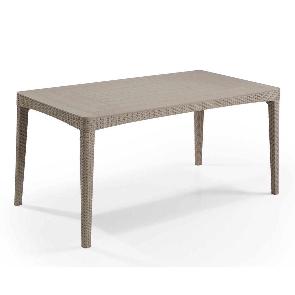 Allibert Gartentisch Allibert Girona Tisch Cappuccino günstig online kaufen