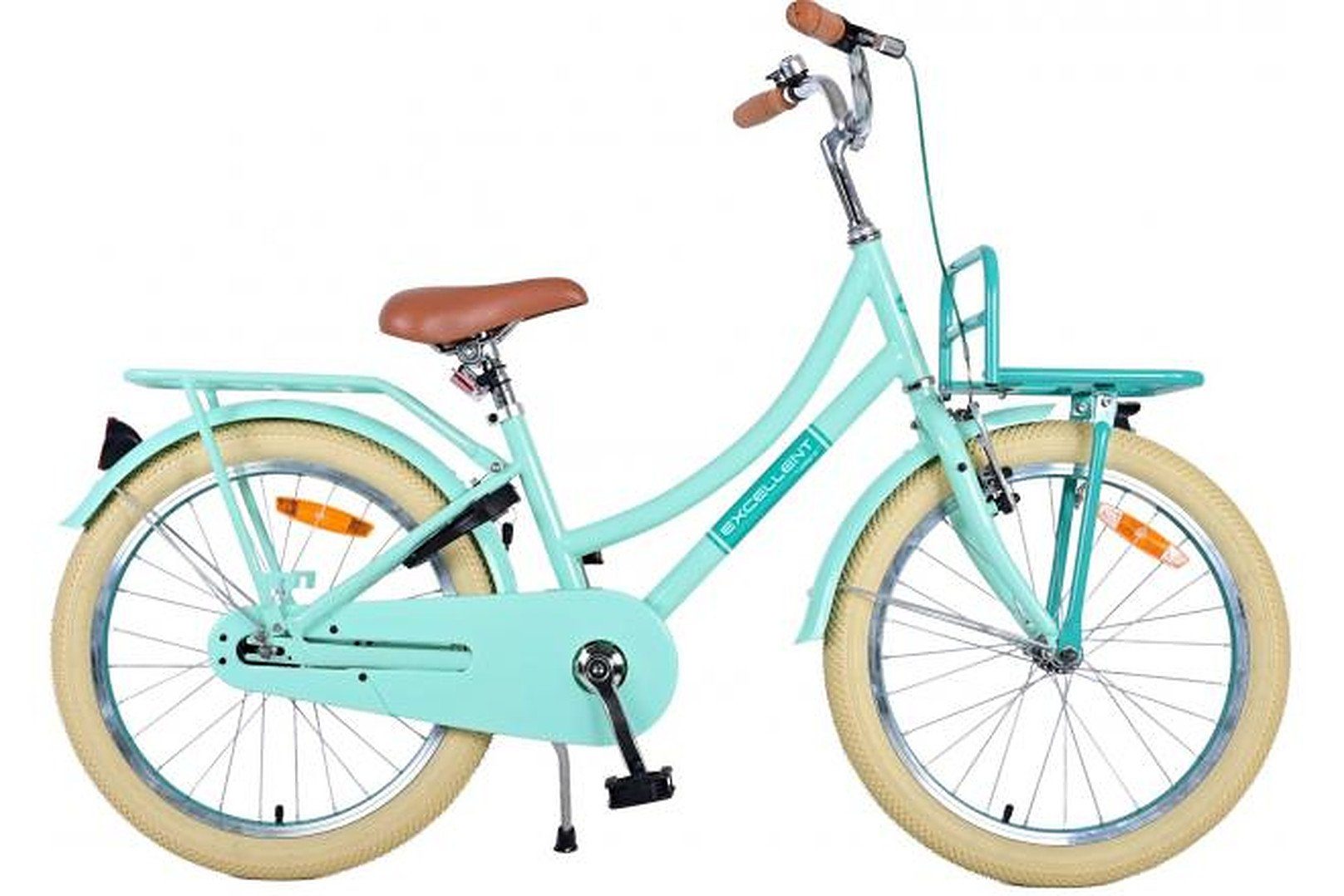 Volare Kinderfahrrad Excellent - Mädchen - 20, 24 oder 26 Zoll-bis 115kg - Rücktrittbremse, bis 60 kg, 85% zusammengebaut, 6 - 12 Jahre, Luftbereifung