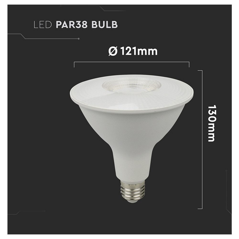 V-TAC LED-Leuchtmittel V-TAC 23891 LED EEK F (A - G) E27 Par 38 12.8 W Neutralweiß 1 St.