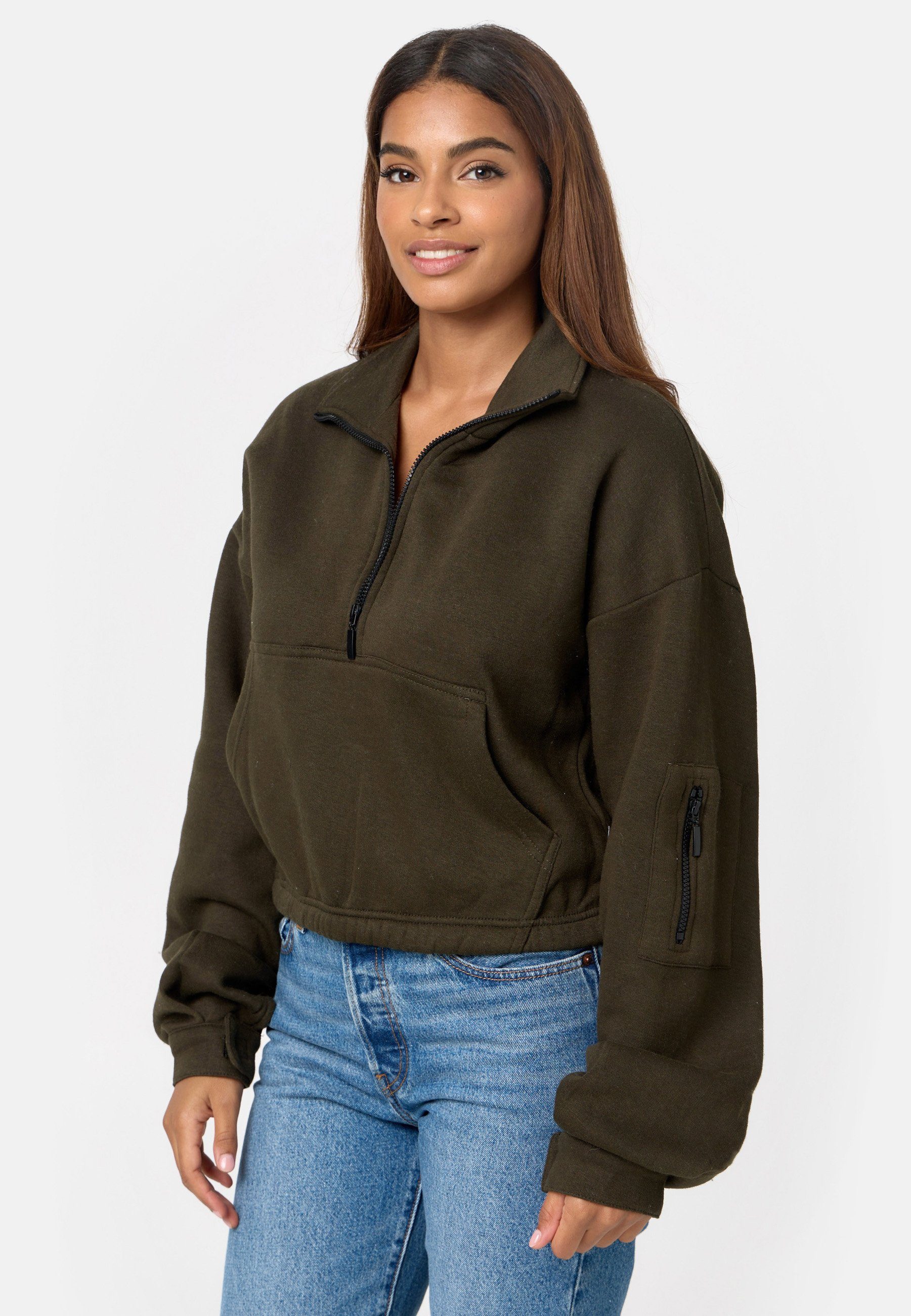 Worldclassca Sweatshirt Worldclassca Oversized Basic Sweatshirt günstig online kaufen