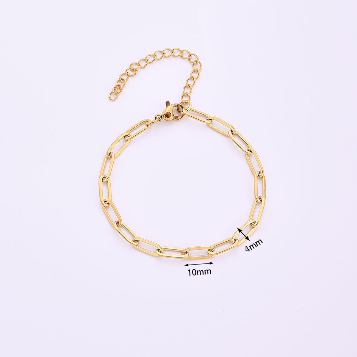 KARMA Edelstahlarmband Silber oder Gold Gliederarmband günstig online kaufen