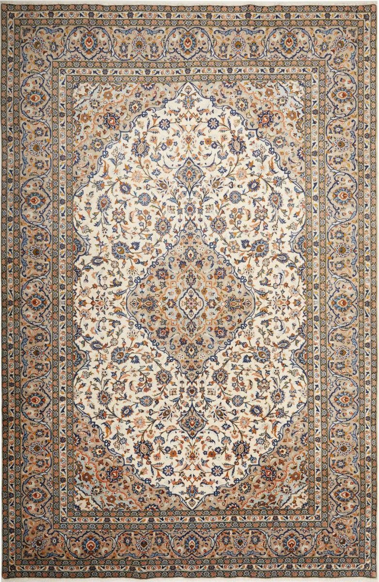 Orientteppich Keshan 240x370 Handgeknüpfter Orientteppich / Perserteppich, Nain Trading, rechteckig, Höhe: 12 mm