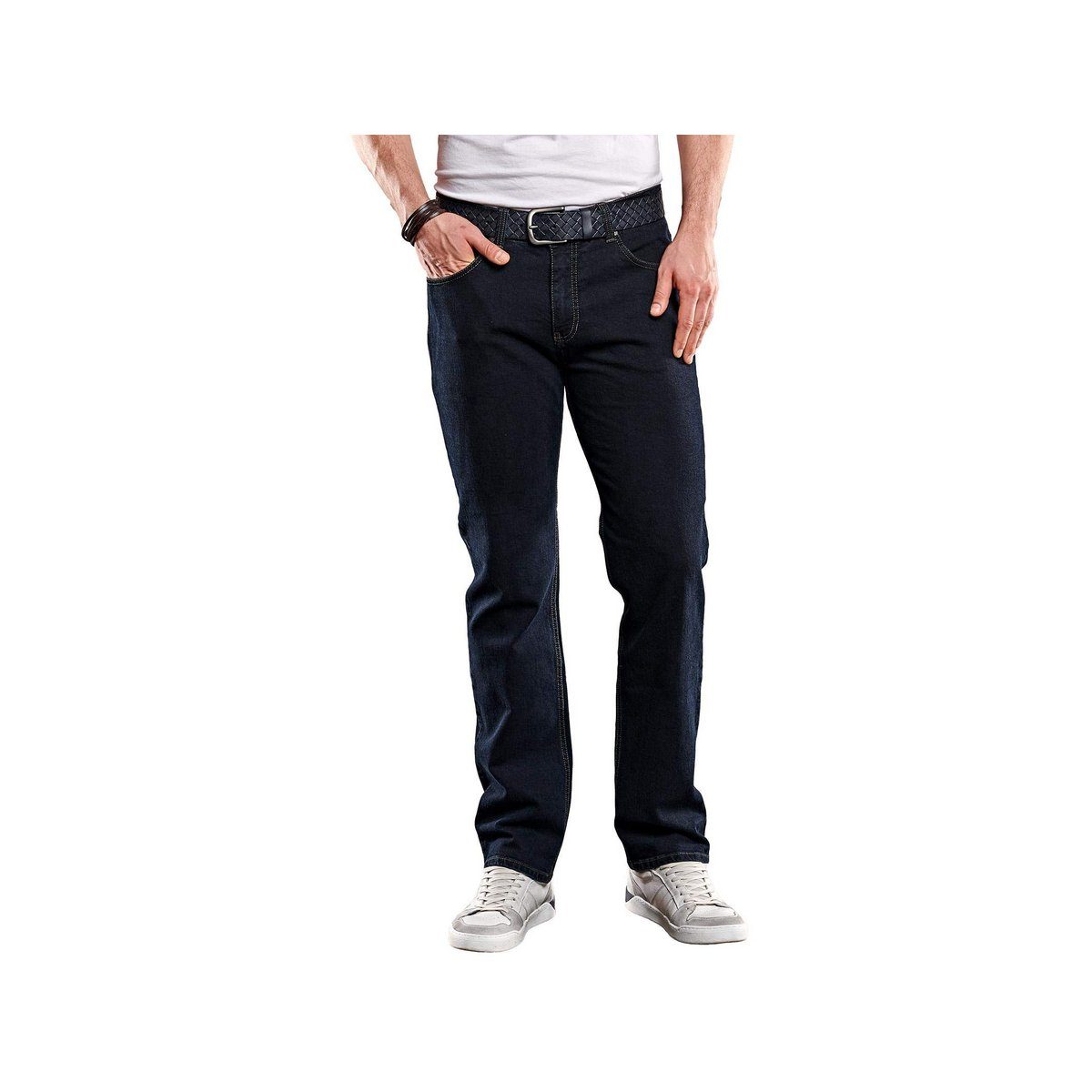 blau 5-Pocket-Jeans (1-tlg) Engbers