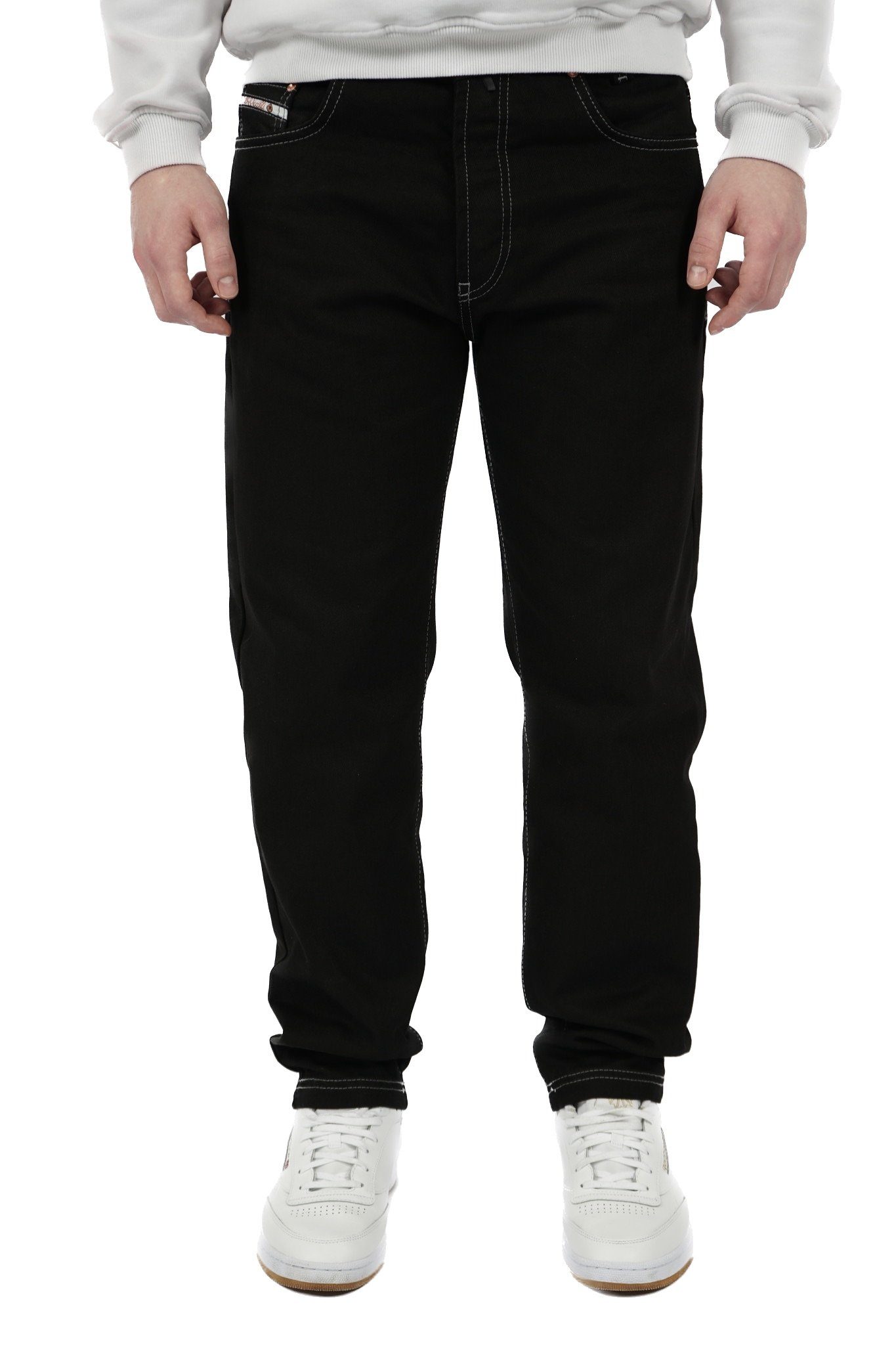 PICALDI Jeans Tapered-fit-Jeans Zicco 473 Relaxed Fit, Karottenschnitt Hose Platin Black