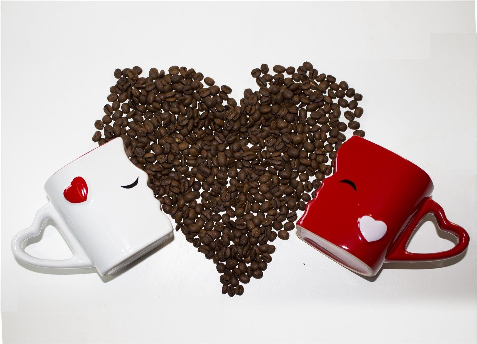 MiaMio Kaffeeservice Küssende Tassen Geschenk Set, Kaffeetassen«, Keramik (2-tlg) – Bild 5 von 5