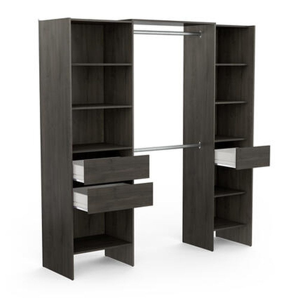 PREISBRECHER Kleiderschrank Miami 192 x 205 x 50 cm (B/H/T)