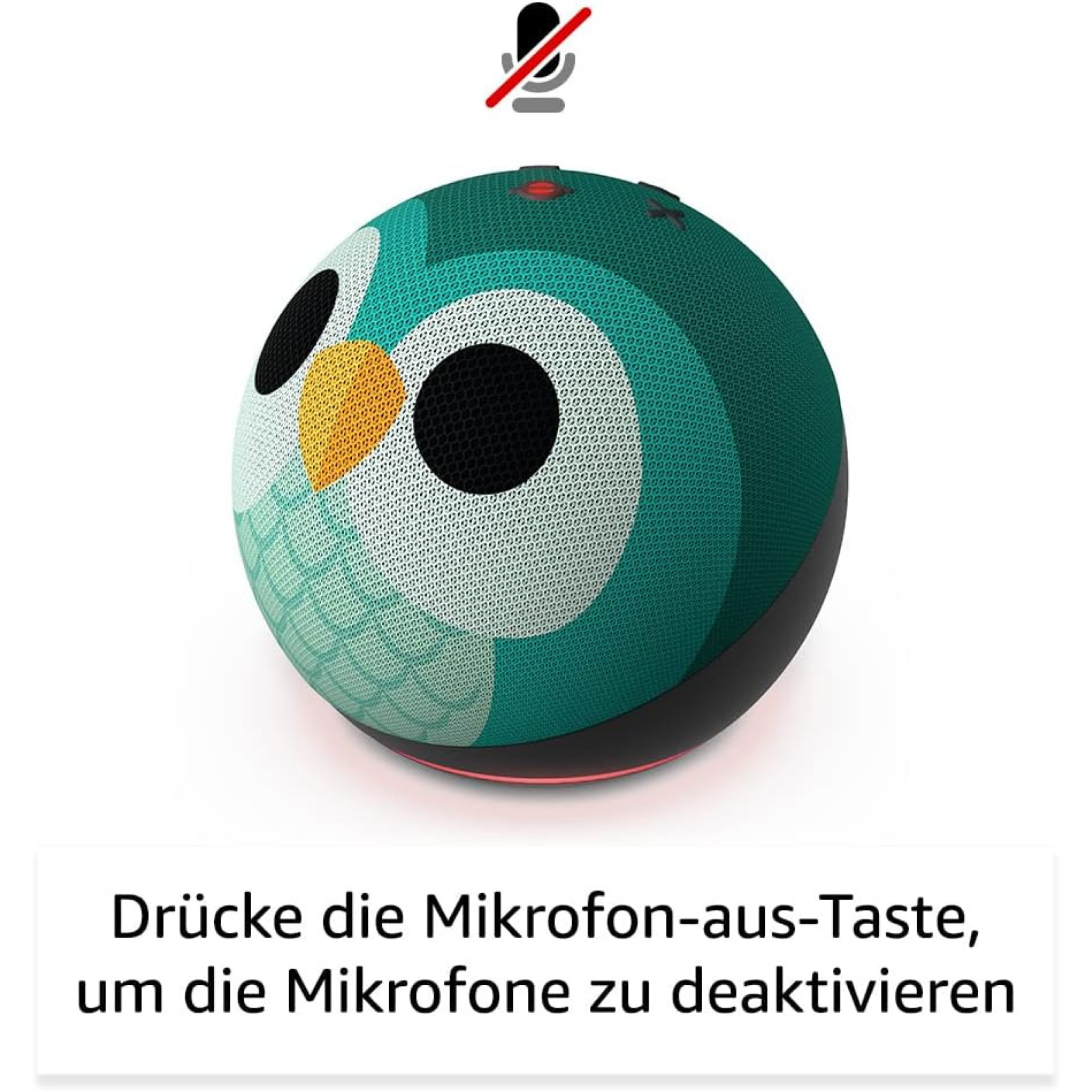 Amazon Echo Dot Kids (Neueste Generation), WLAN Bluetooth-Lautsprecher Lautsprecher (1 Jahr Amazon Kids+ Inhalte inklusive, Drachen-Design)