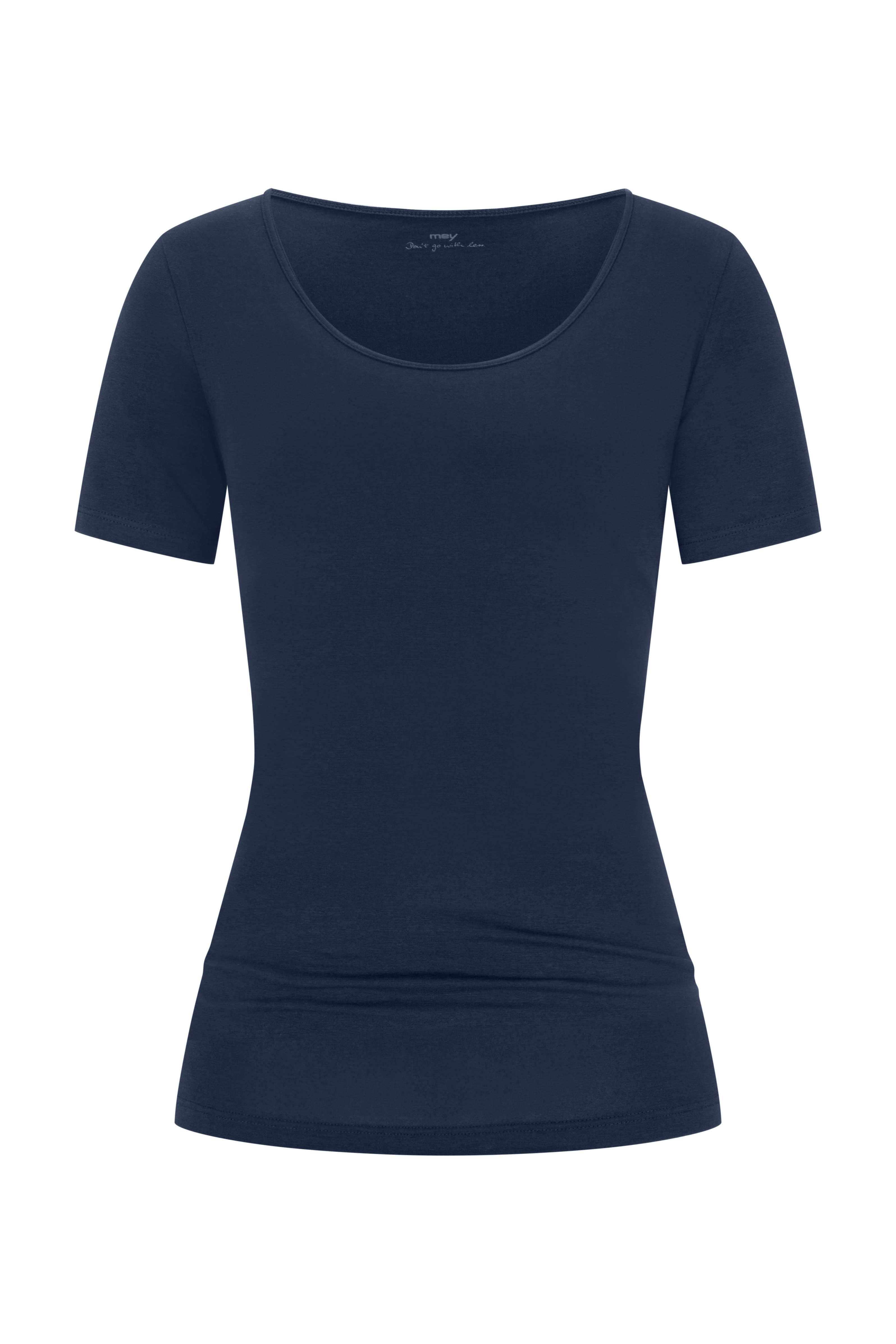Mey Kurzarmshirt Cotton Pure Rundhalsausschnitt, Halbarm, Legere Passform
