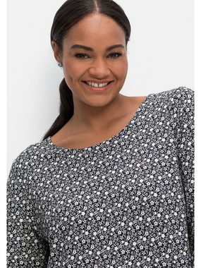 Sheego Shirtkleid Große Größen mit Blumendruck, legere Form