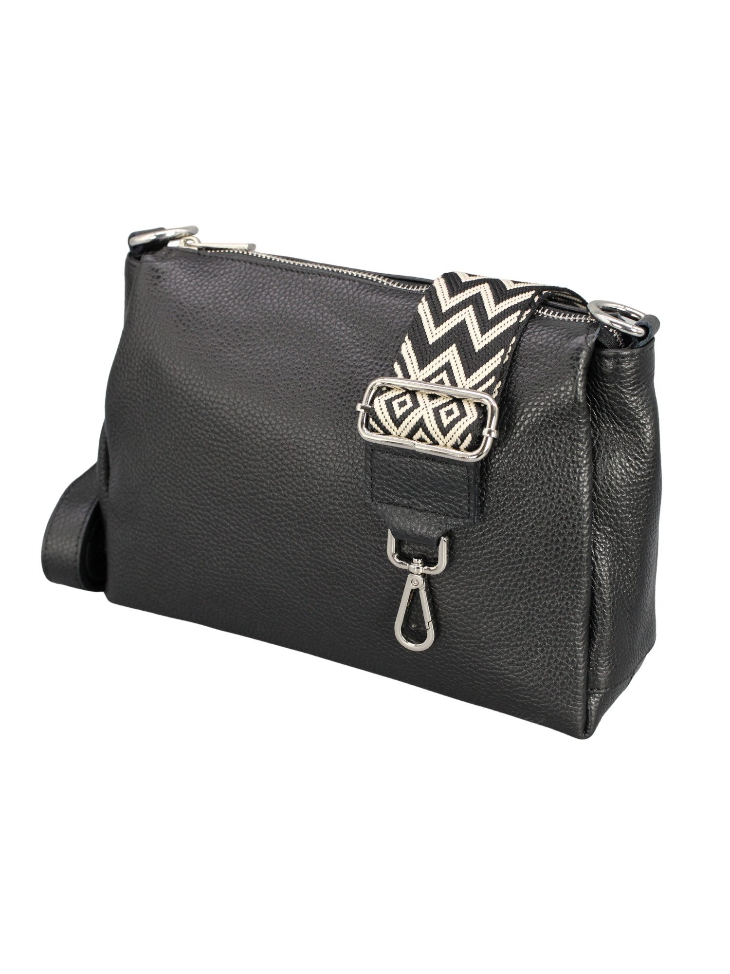 Adel Bags Schultertasche Echtleder Umhängetasche Sahra – Mittelgroß, viele Fächer, verstellbar, echtes Leder