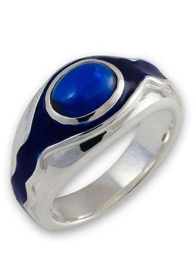 Der Herr der Ringe Fingerring Vilya - Elronds Ring, 10004023, Made in Germany - mit Emaille - mit Zirkonia (synth)
